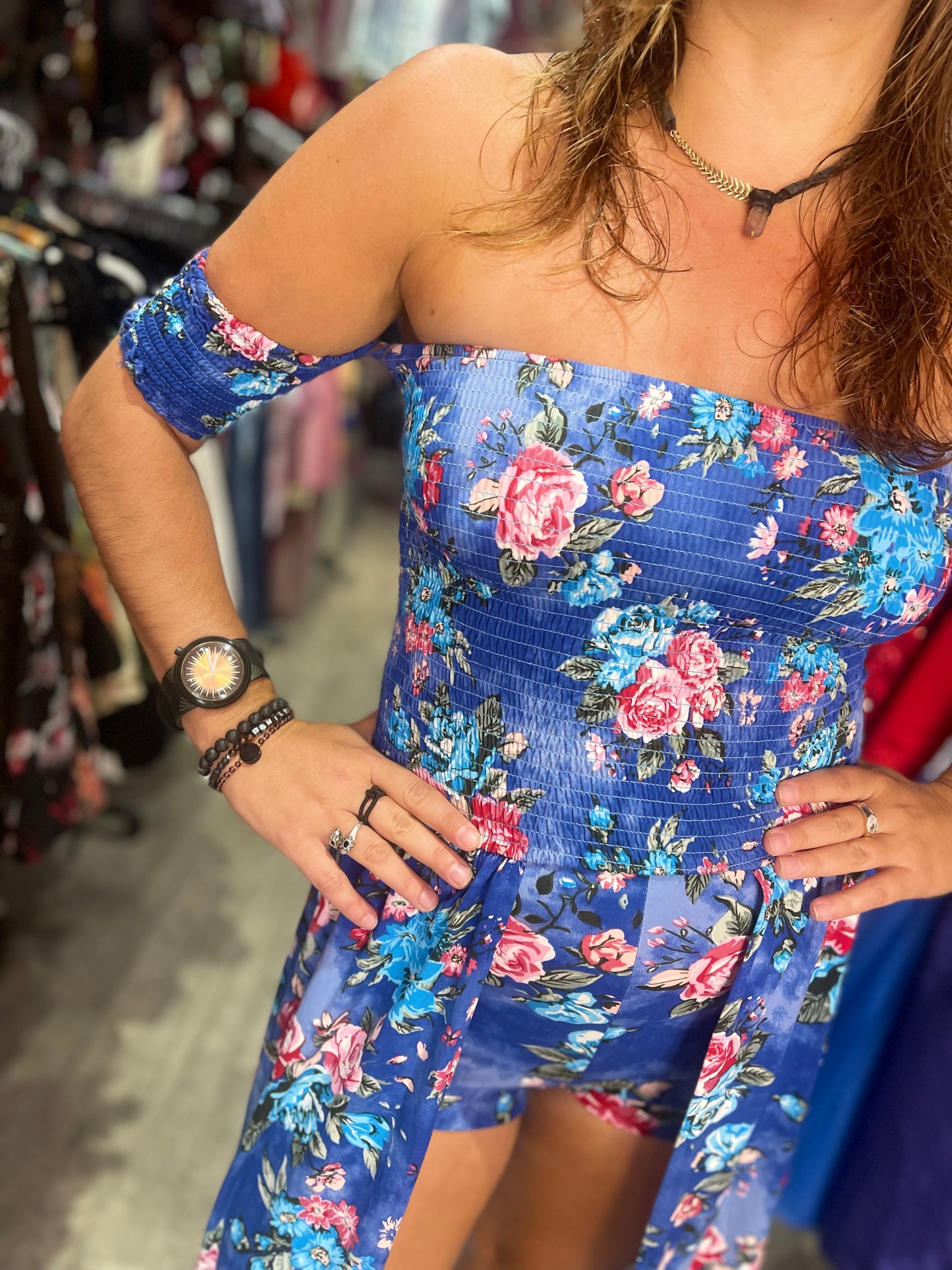 Vintage Y2K Floral Romper