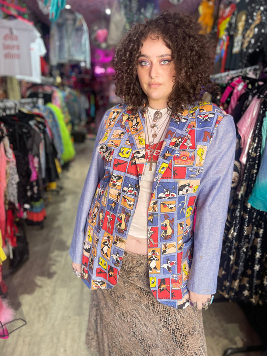 Vintage 90s Loony Tunes Blazer - Spark Pretty