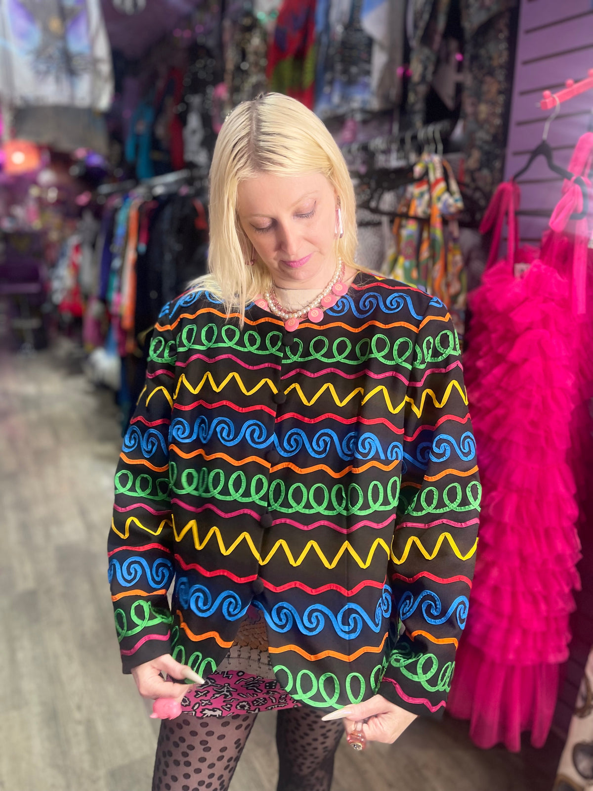 Vintage 80s Squiggle Jacket