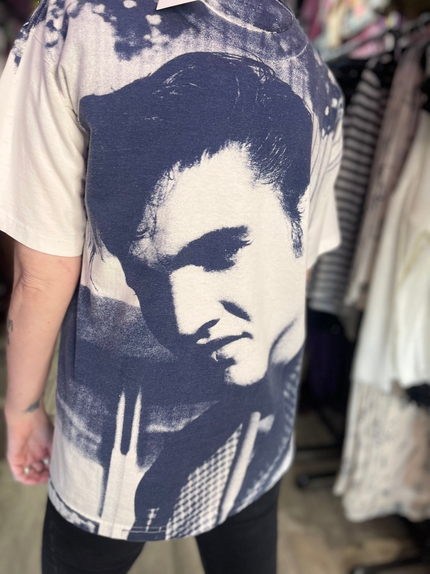 Vintage 90s Elvis All Over Print T-shirt