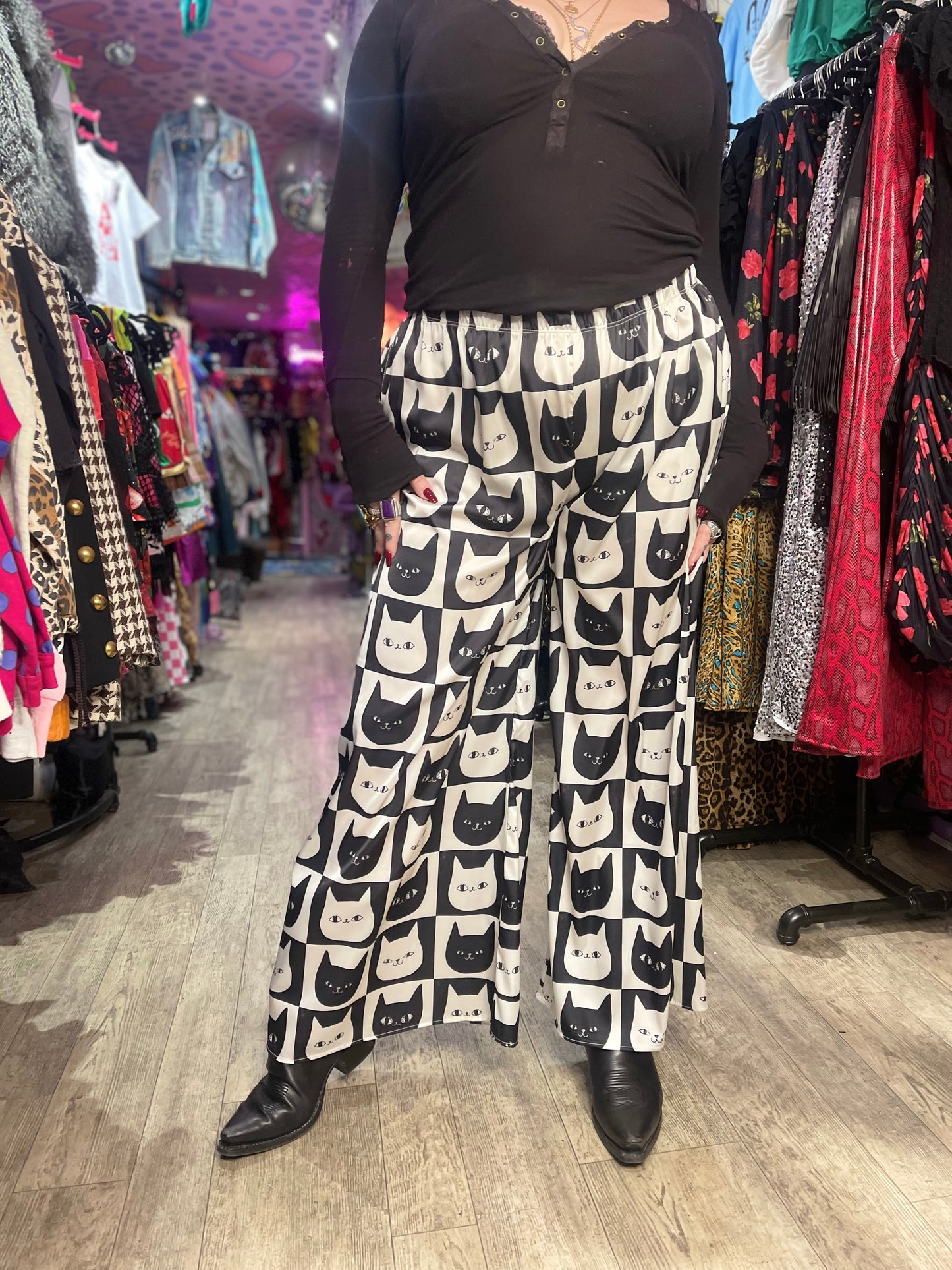 Plus Size Cat Pants