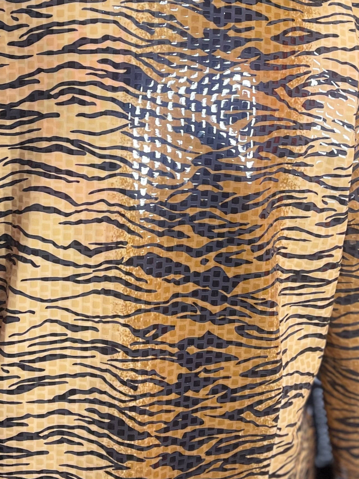Vintage Y2K Tiger Print Shiny Jacket