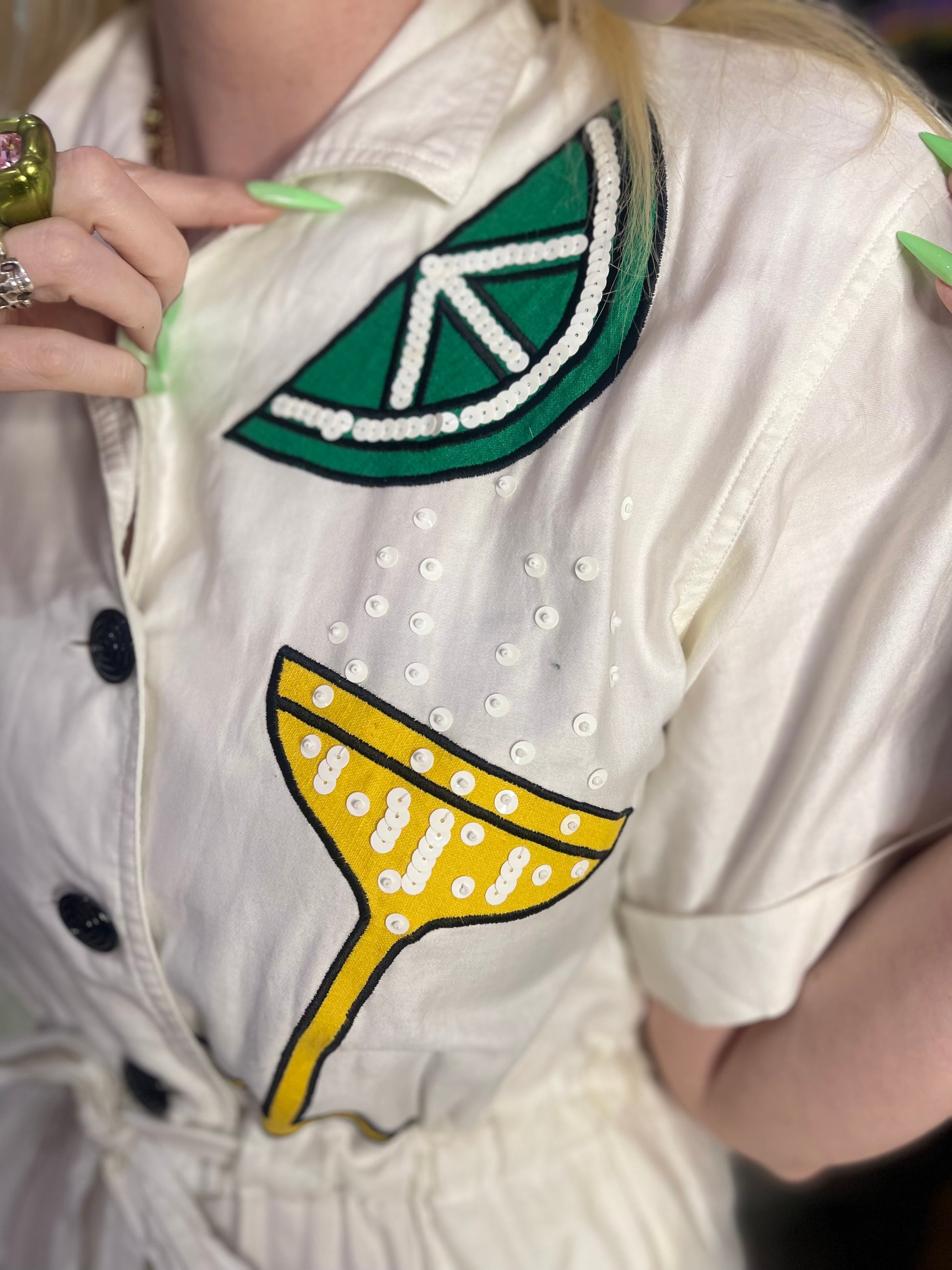 Vintage 80s Happy Hour Jumpsuit - Spark Pretty