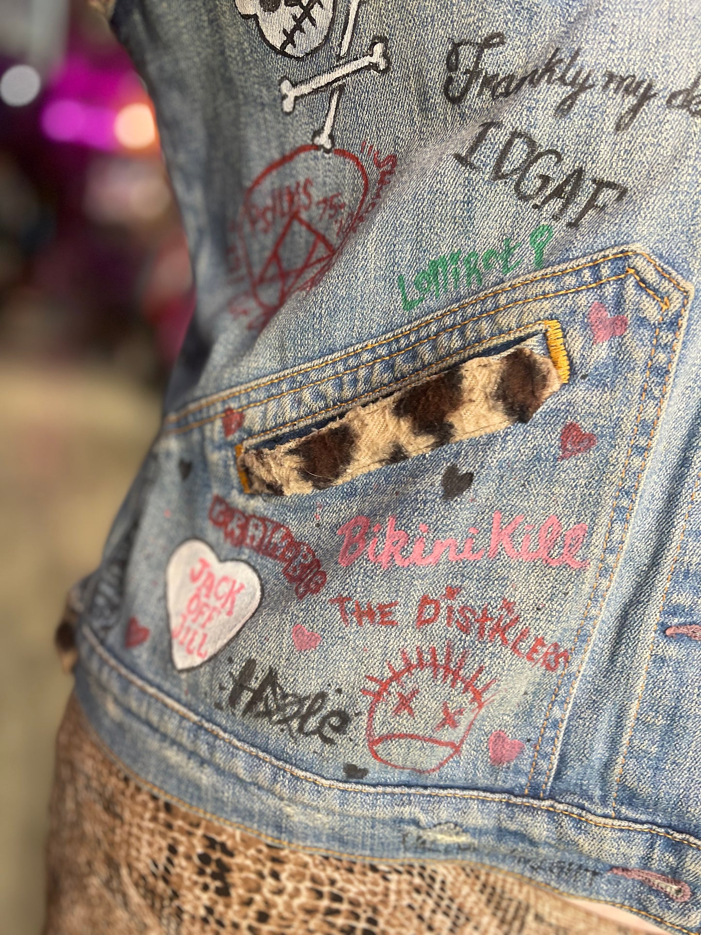 Vintage 90s Customized Punk Feminist Vest - Spark Pretty