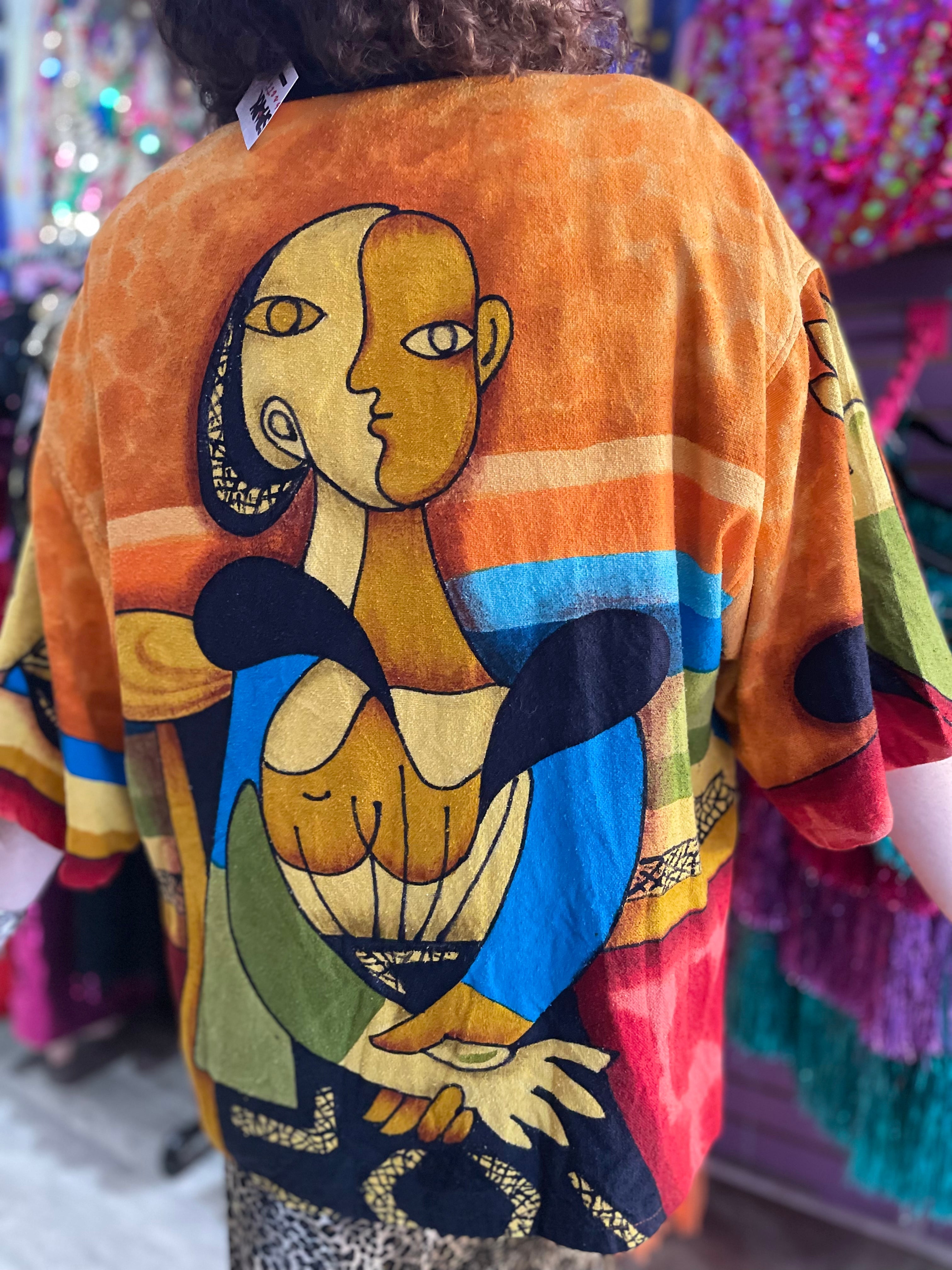 Vintage 90s Picasso Kimono Jacket