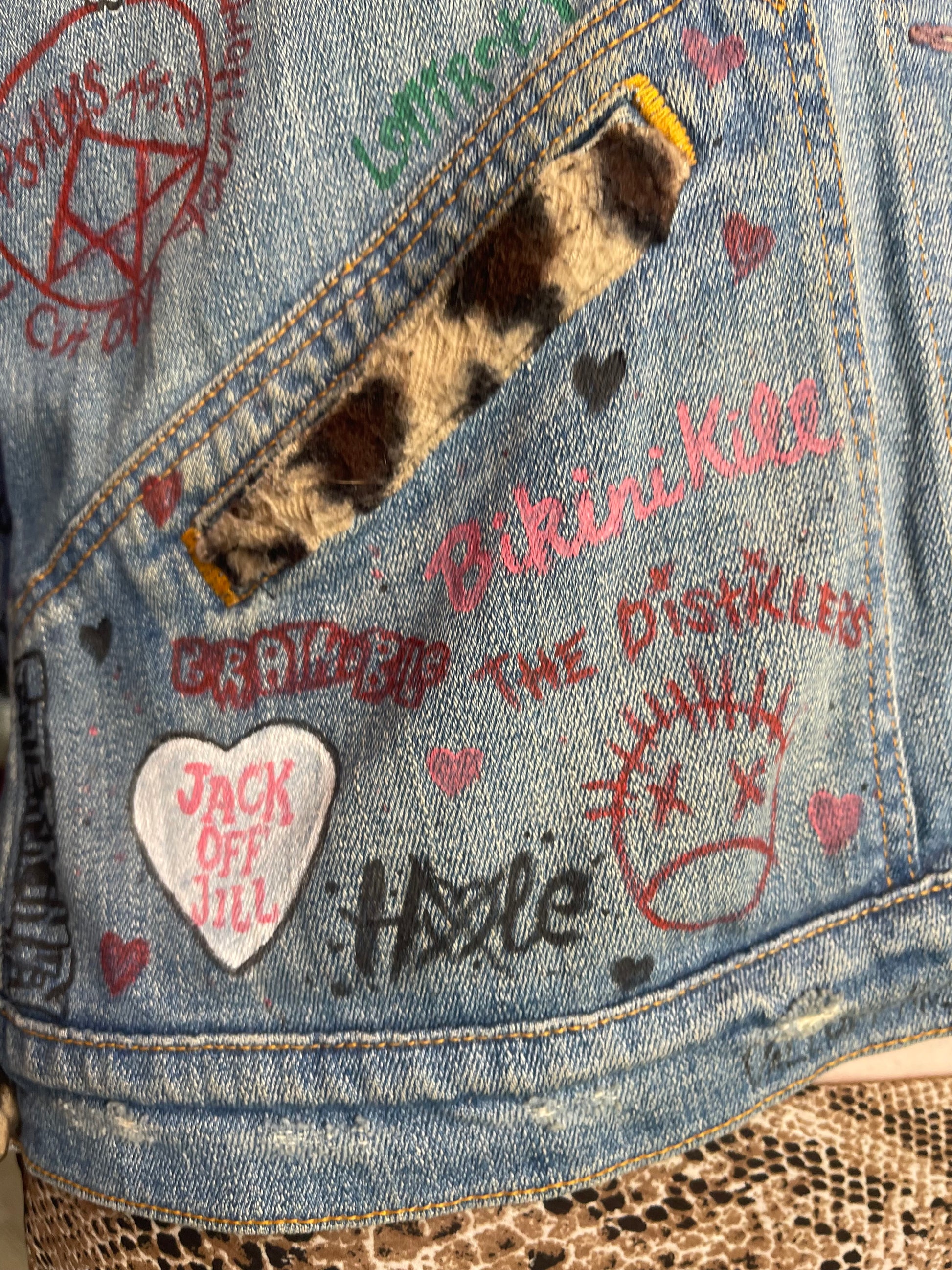 Vintage 90s Customized Punk Feminist Vest - Spark Pretty