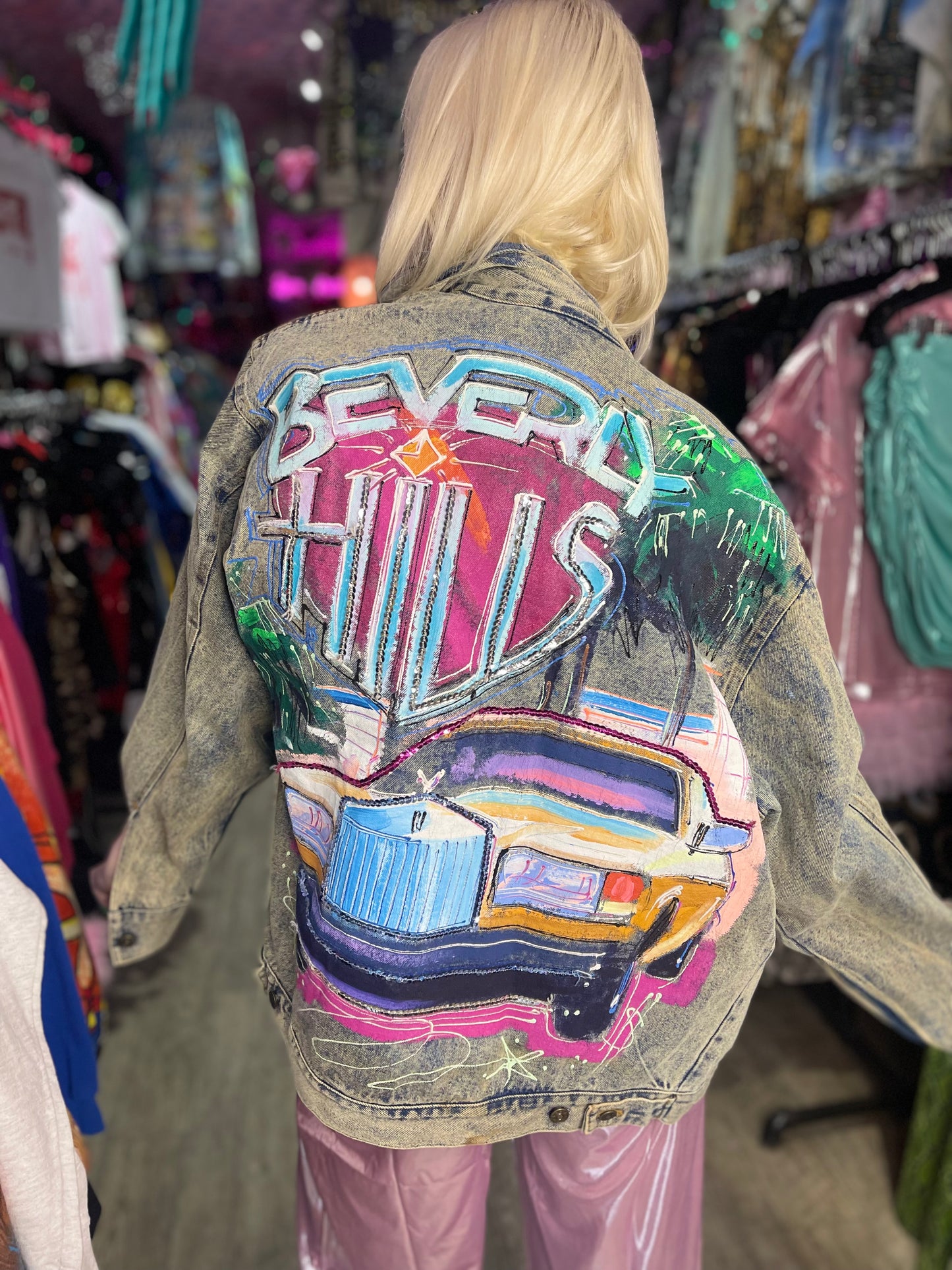 Vintage 80s Beverly Hills Jean Jacket - Spark Pretty
