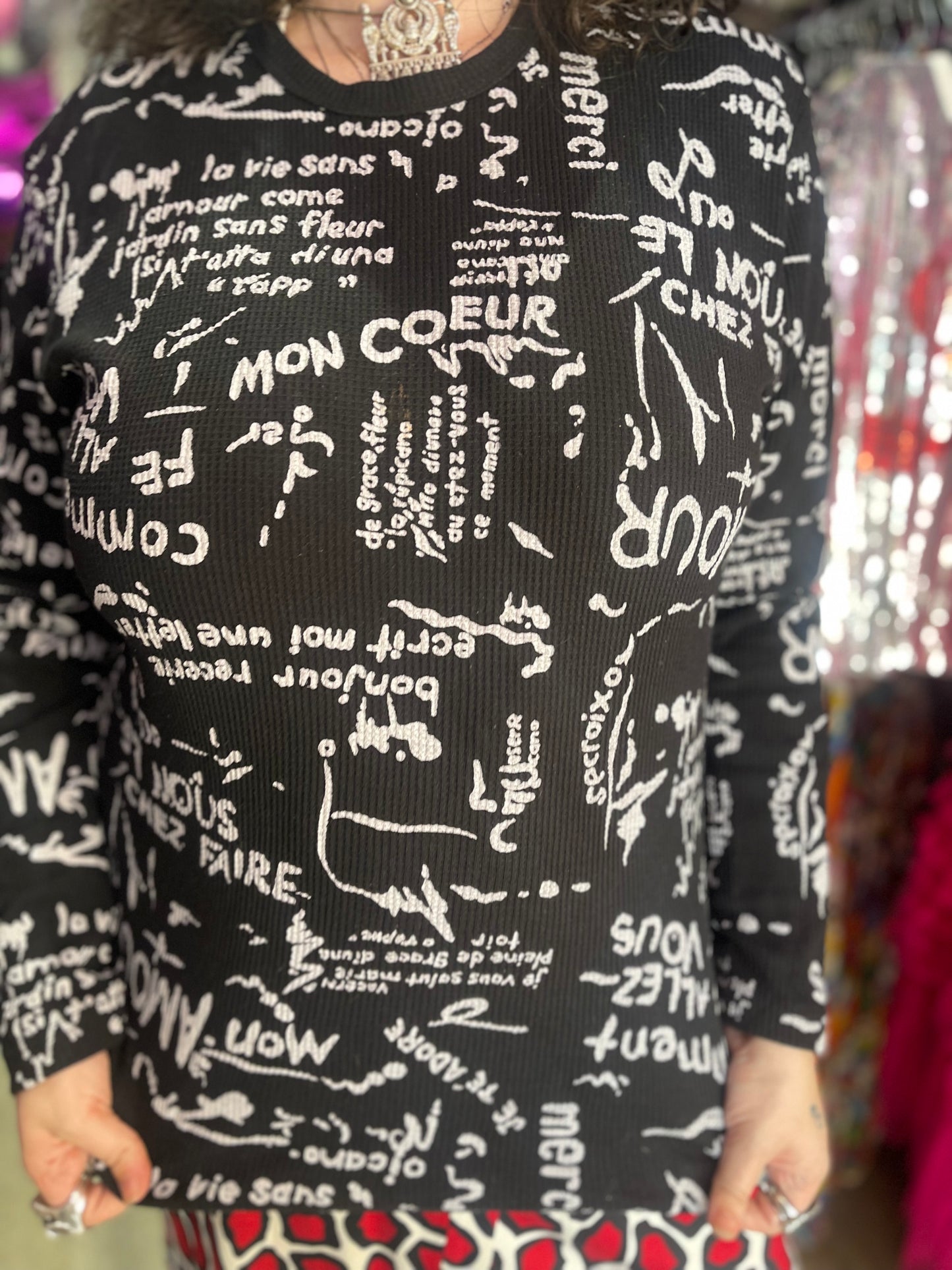 Vintage Y2K Words Shirt