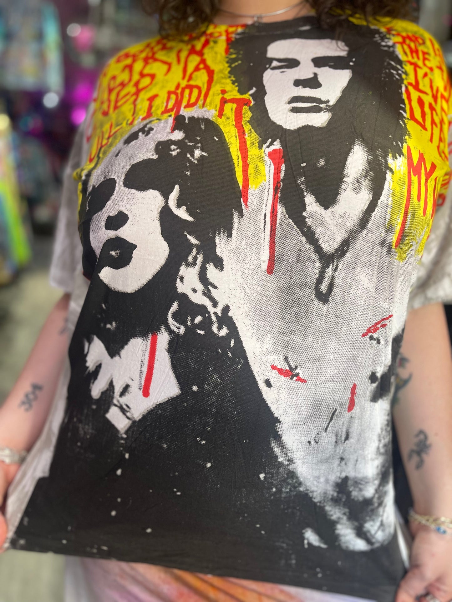 Sid & Nancy Custom Bootleg Repro Silkscreen AOP T-shirt - Spark Pretty