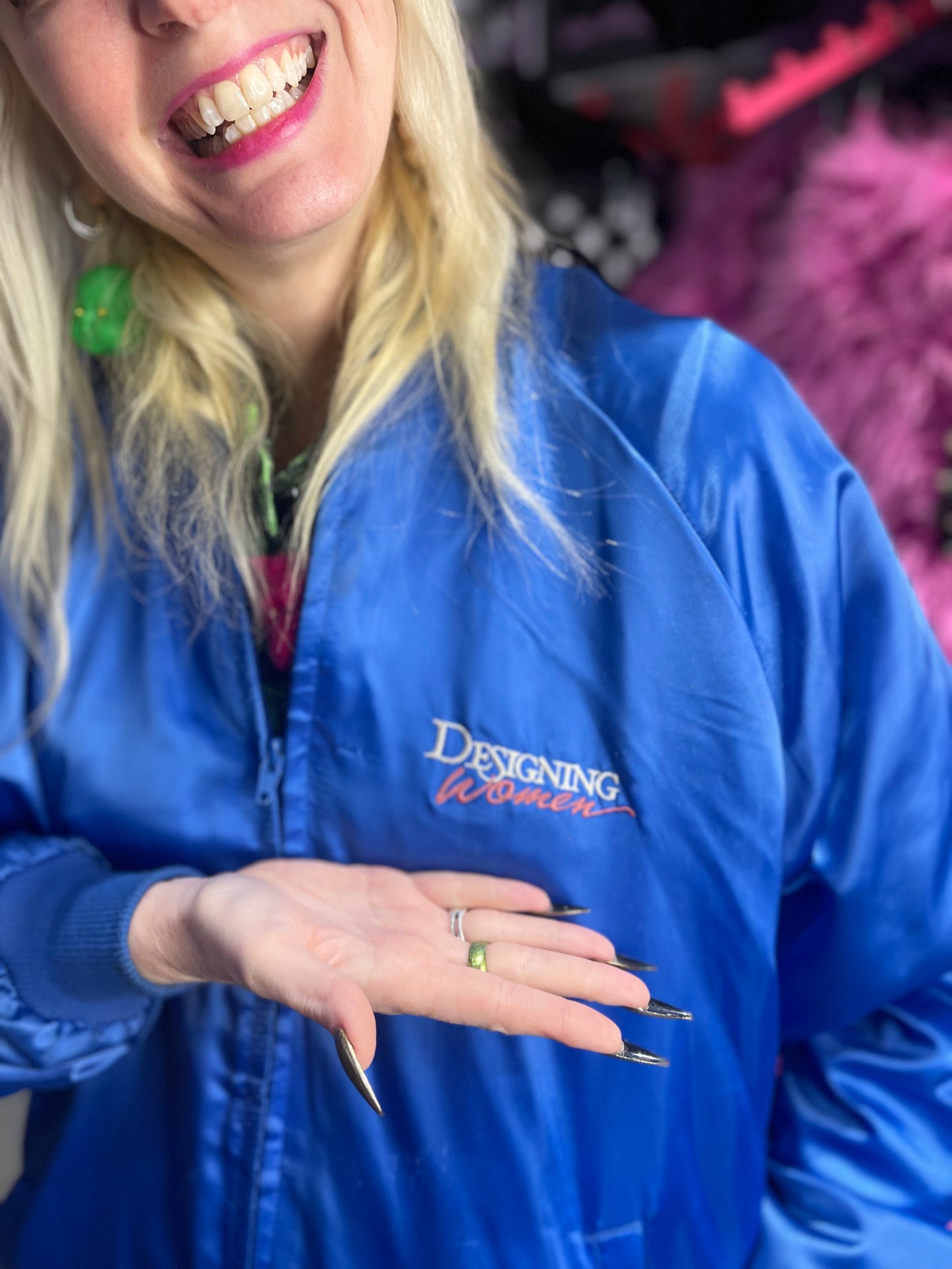 Vintage 90s Designing Women Bomber Jacket