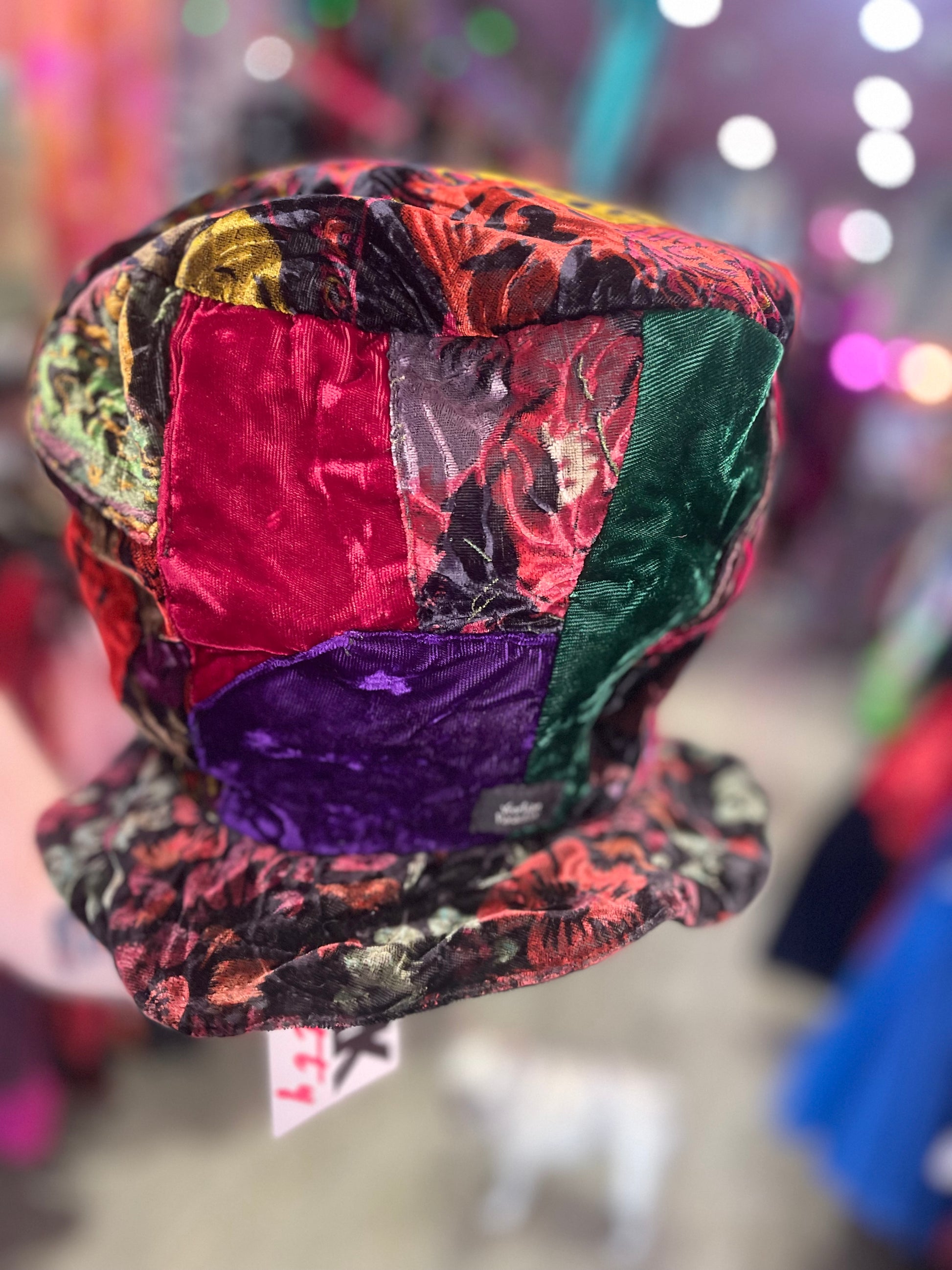 Vintage 90s Crushed Velvet Top Hat - Spark Pretty