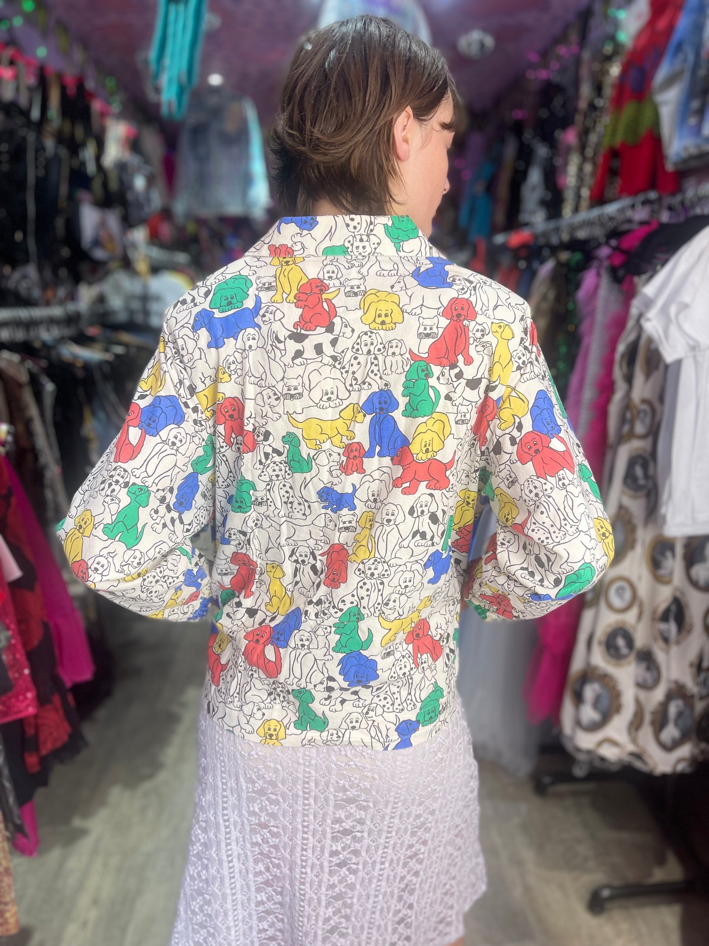 Vintage 80s Cartoon Dogs Jacket
