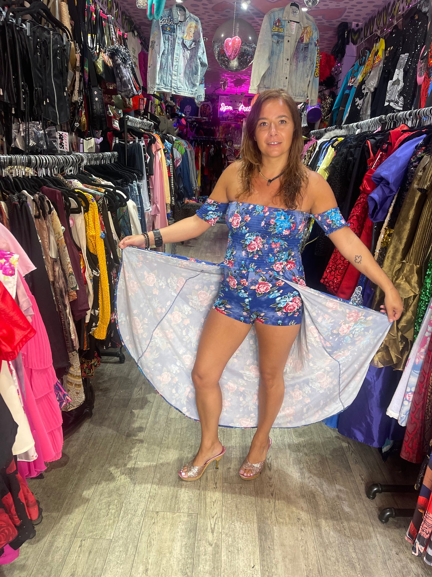 Vintage Y2K Floral Romper