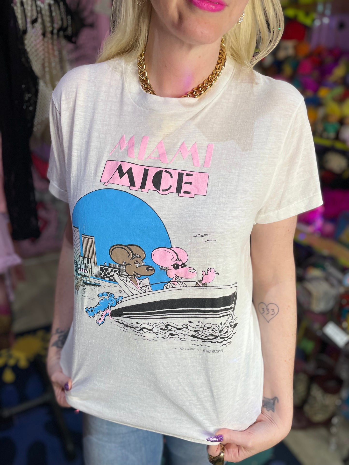 Vintage 80’s Miami Mice Vacation T Shirt