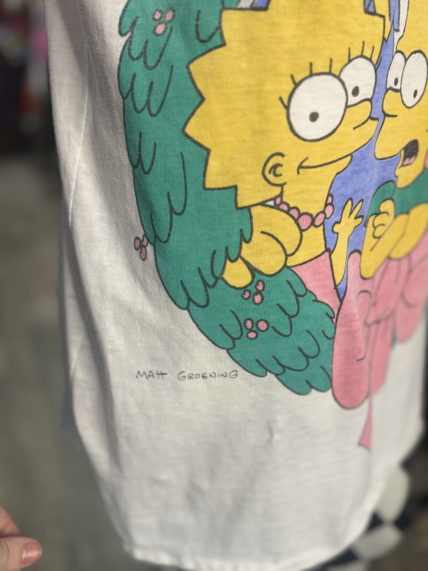 Vintage 1990 Simpsons Holiday T-shirt