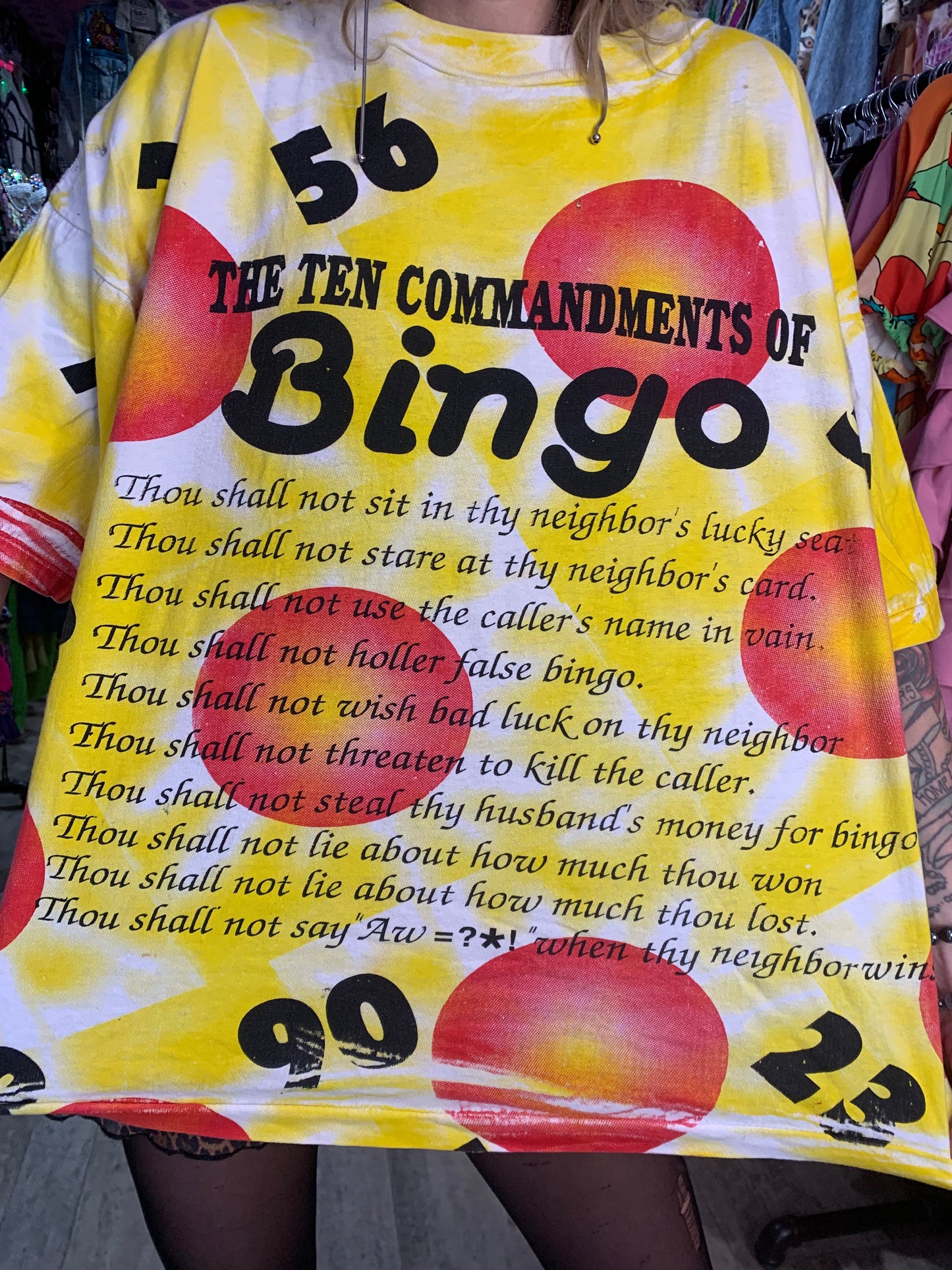 Vintage 80s Bingo Tshirt