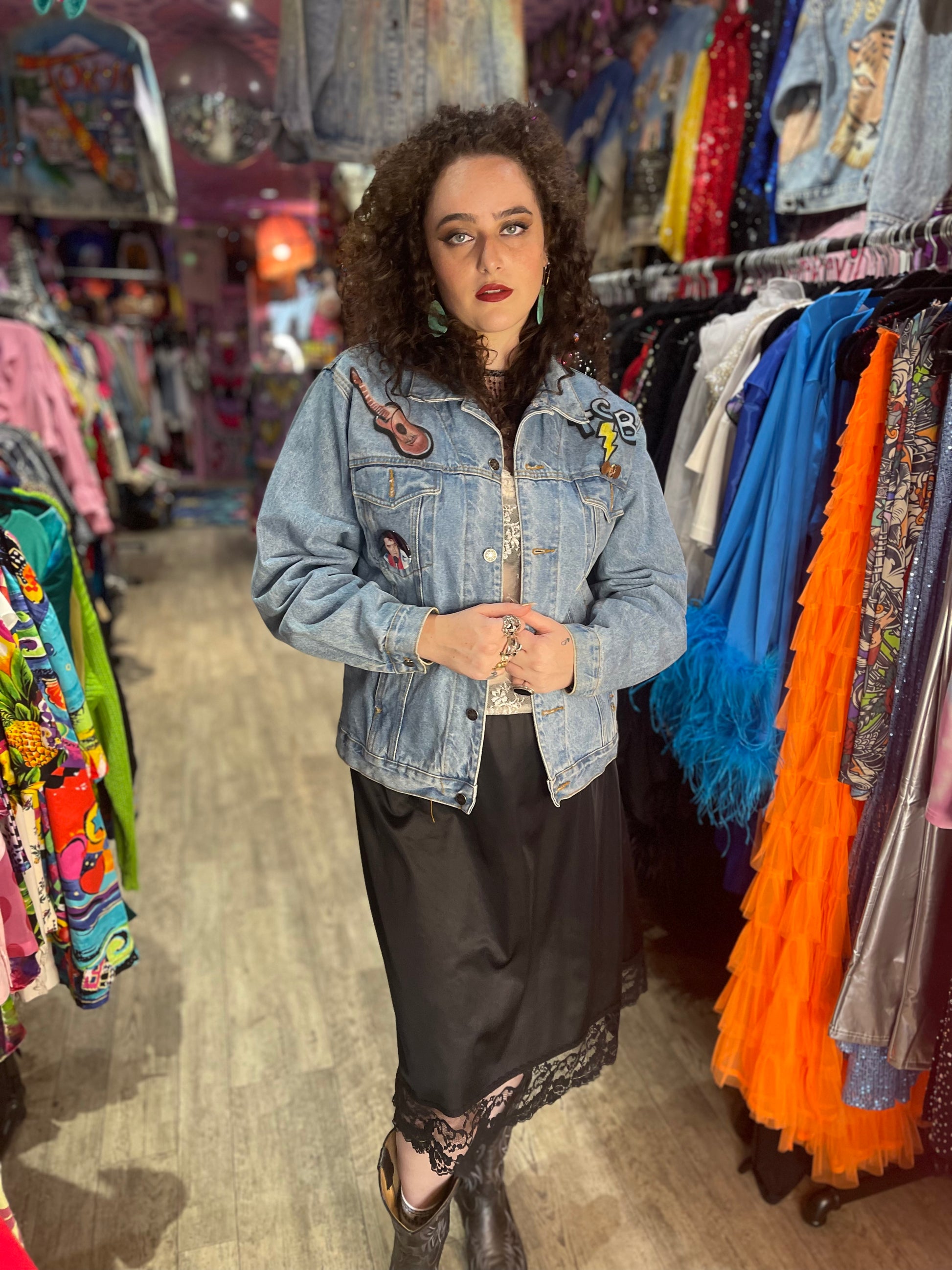 80's jean top jacket styles