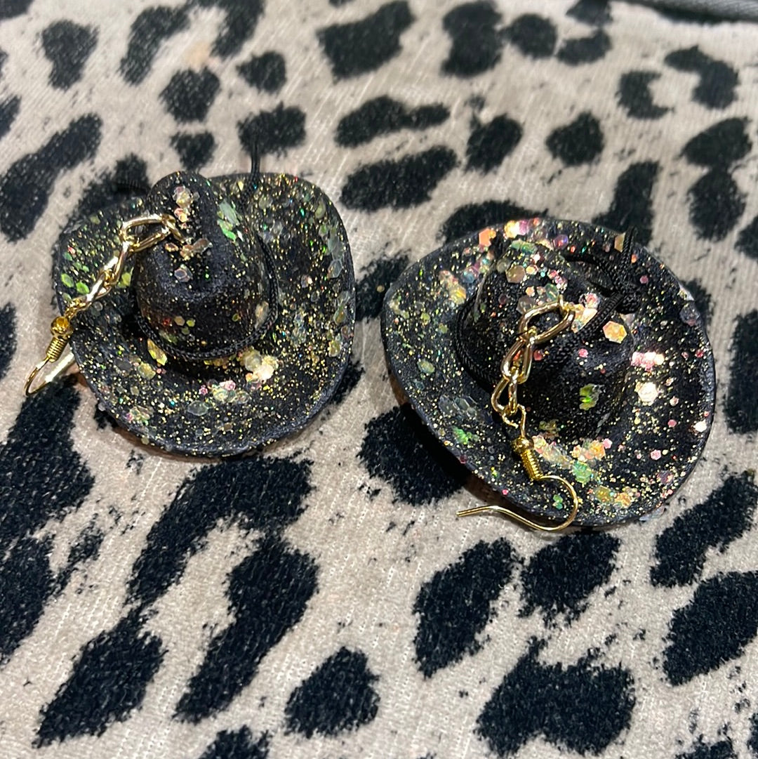 Custom Made Cowboy Hat Earrings - Spark Pretty