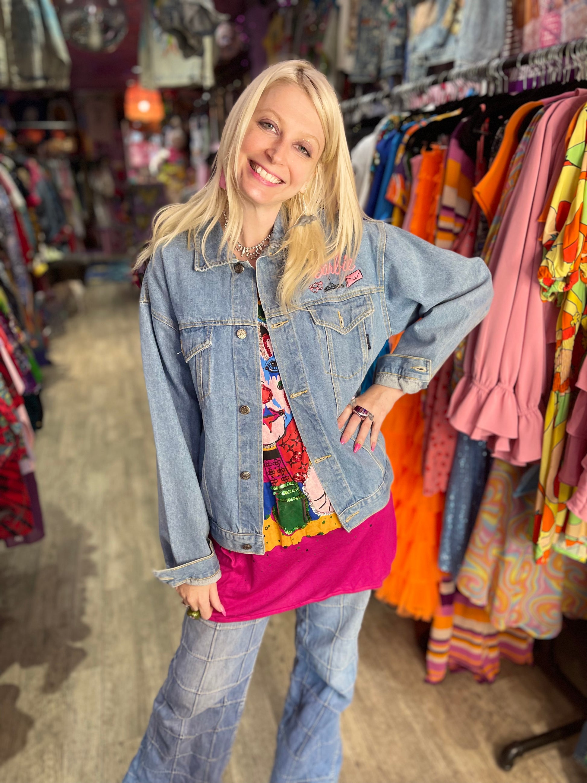 Vintage 90s Barbie Jean Jacket - Spark Pretty