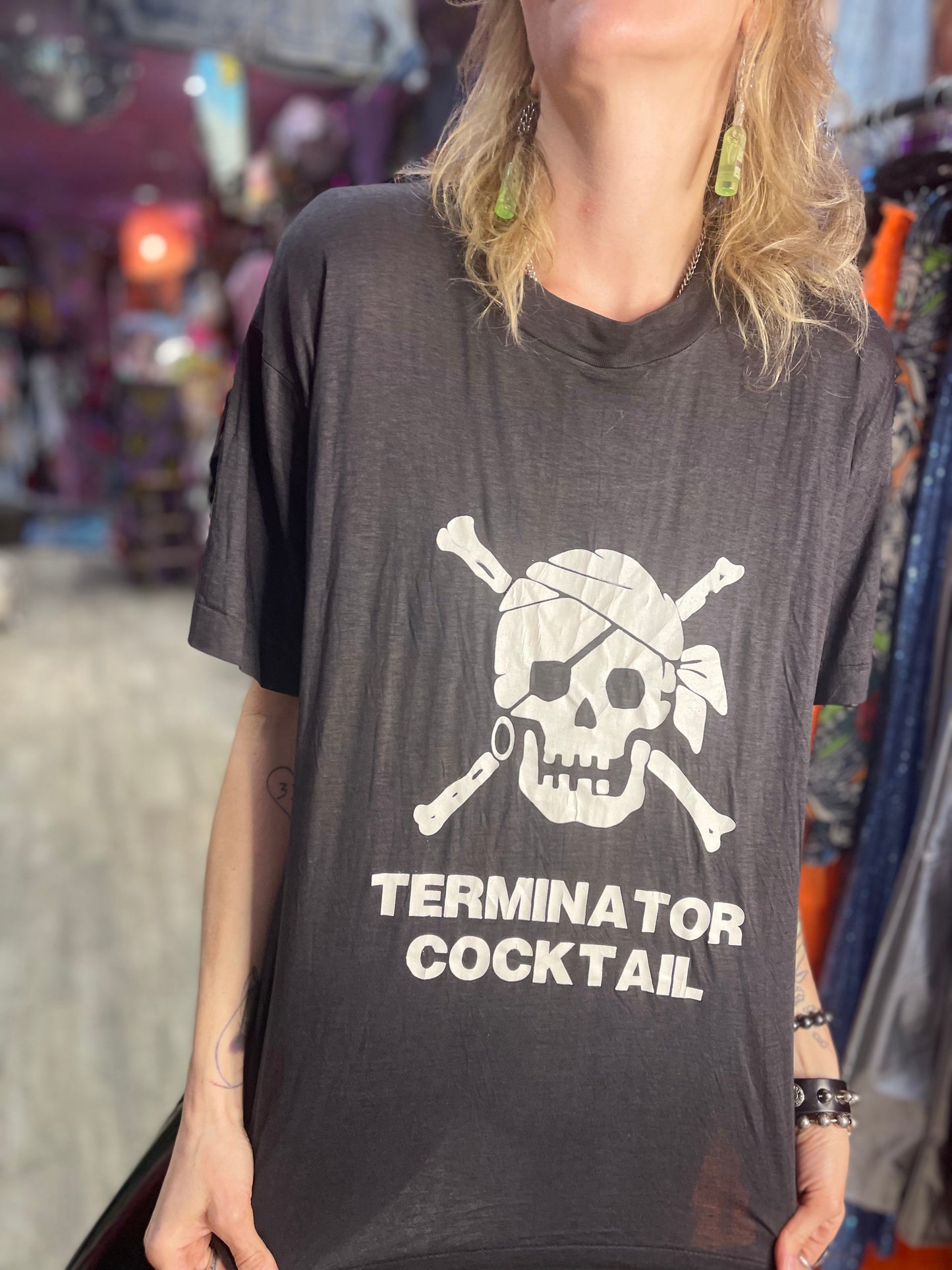 Vintage 80s Terminator Cocktail Tshirt