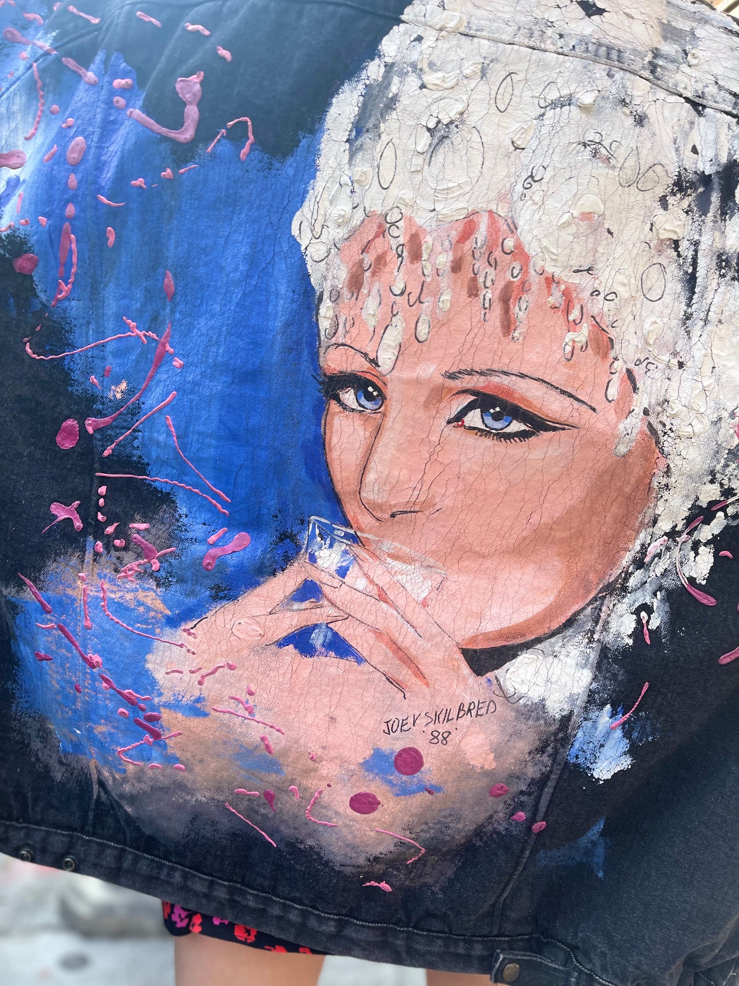Vintage 80s Painted Barbara Streisand Coat - Spark Pretty