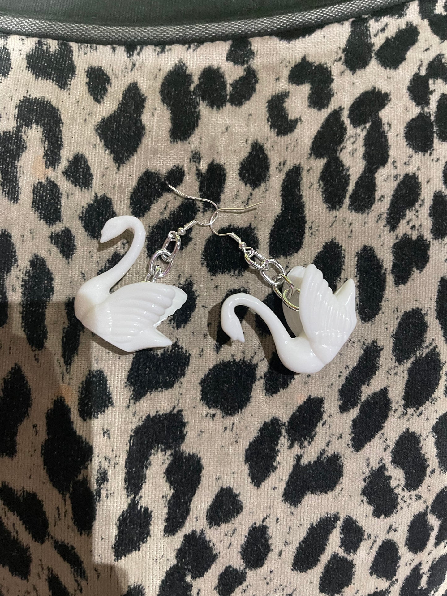 Custom Made Swan Earrings - Spark Pretty