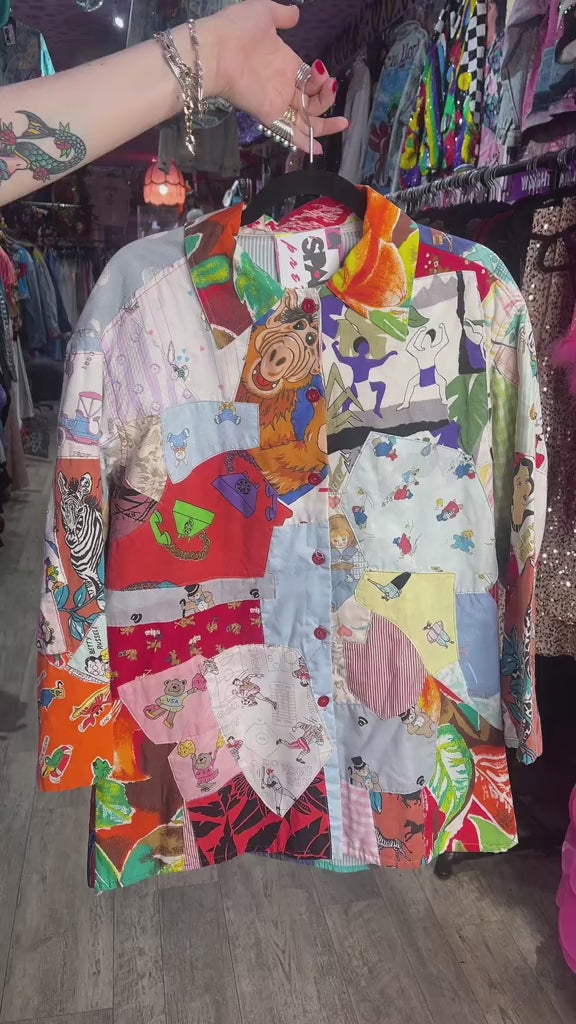 Vintage 80s Custom Patchwork Quilted Jacket – Spark Pretty