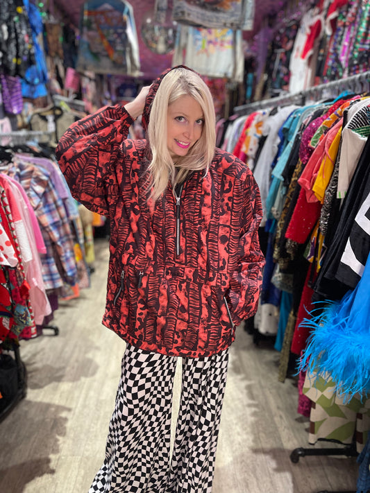 Vintage 90s Geometric Print Ski Jacket - Spark Pretty