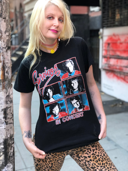 Vintage 80s Survivor T-shirt - Spark Pretty
