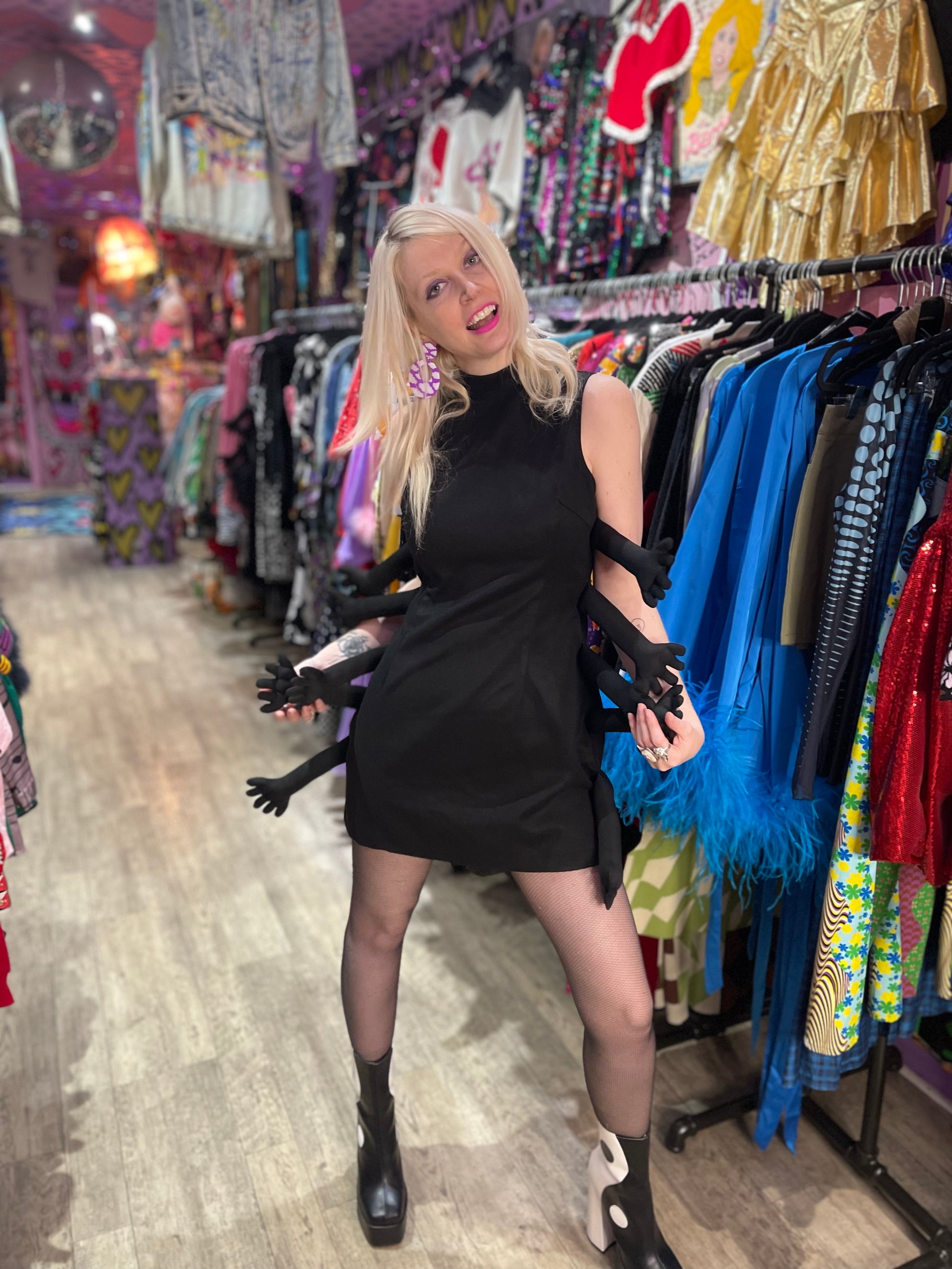 Black Bug Dress - Main Image