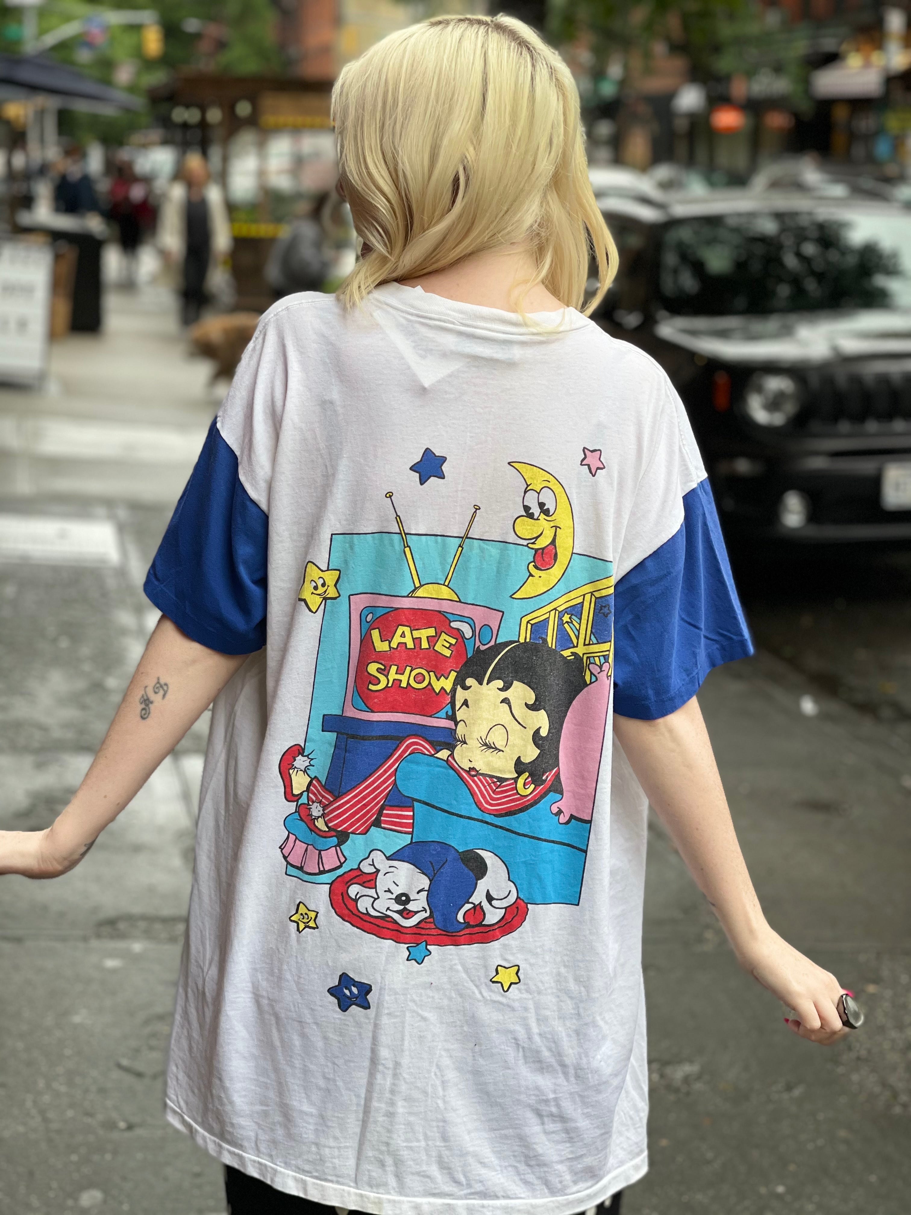 Vintage 90s Double Sided Betty Boop Late Night T-shirt