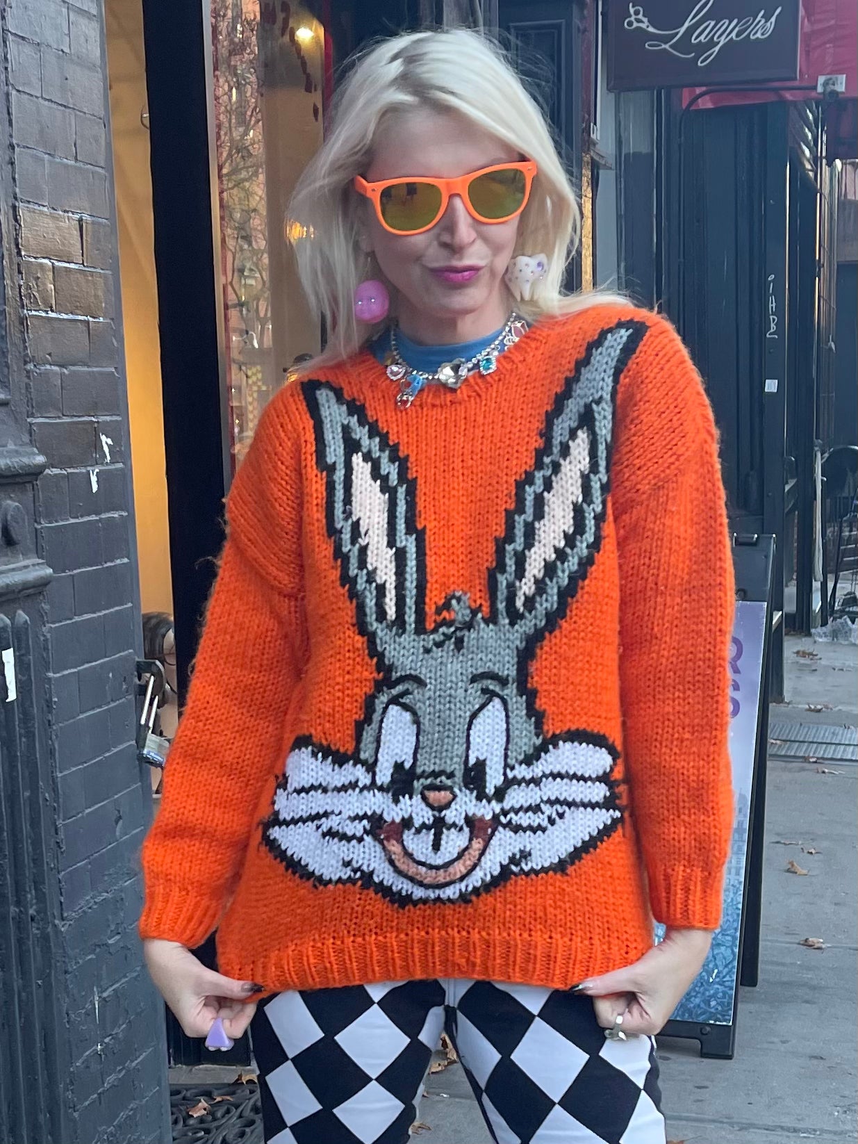 Vintage 80s Bugs Bunny Sweater - Spark Pretty