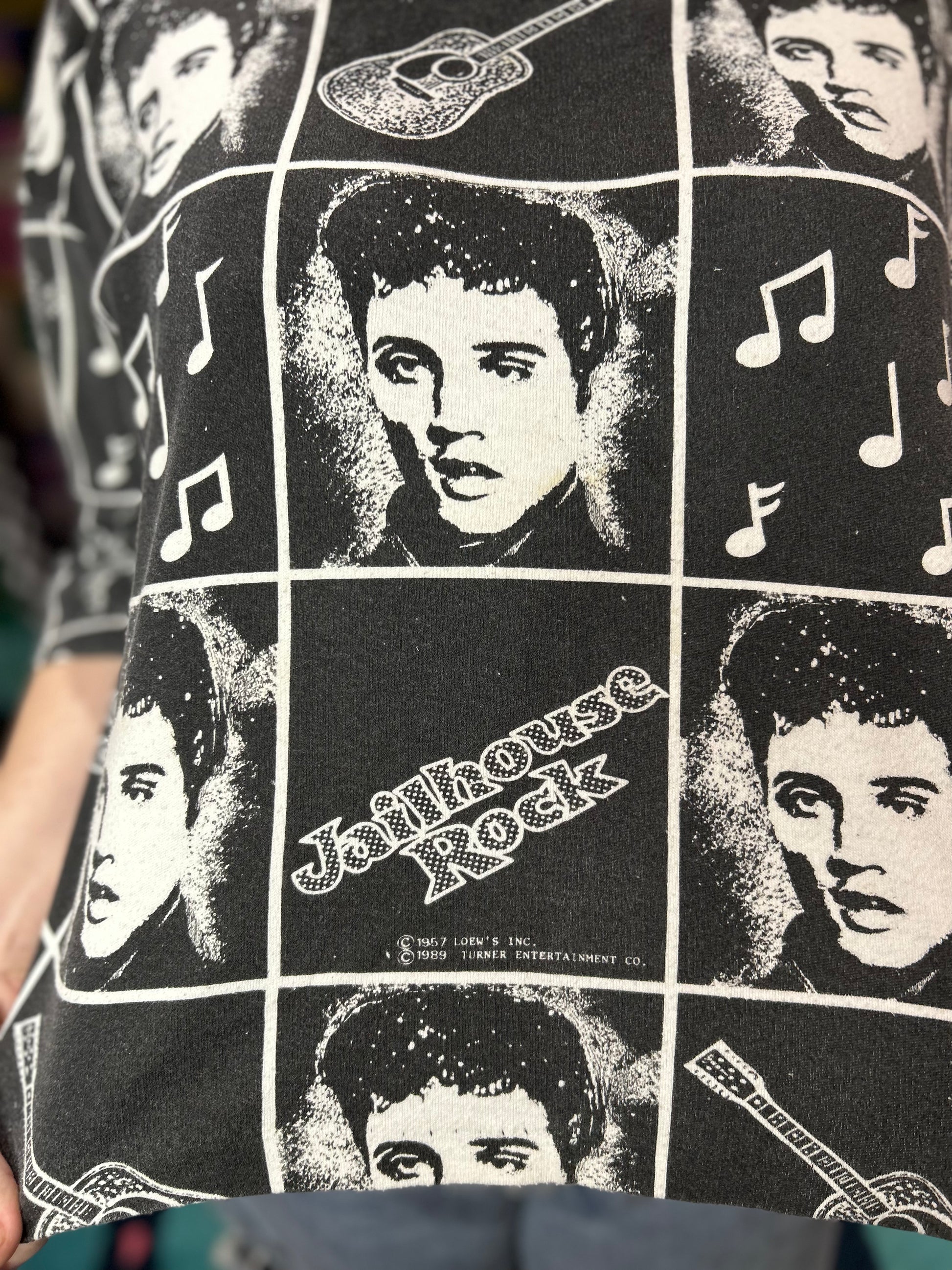 Vintage Elvis All Over Print Shirt - Spark Pretty