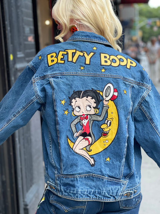 Vintage 90s Betty Boop Jean Jacket - Spark Pretty