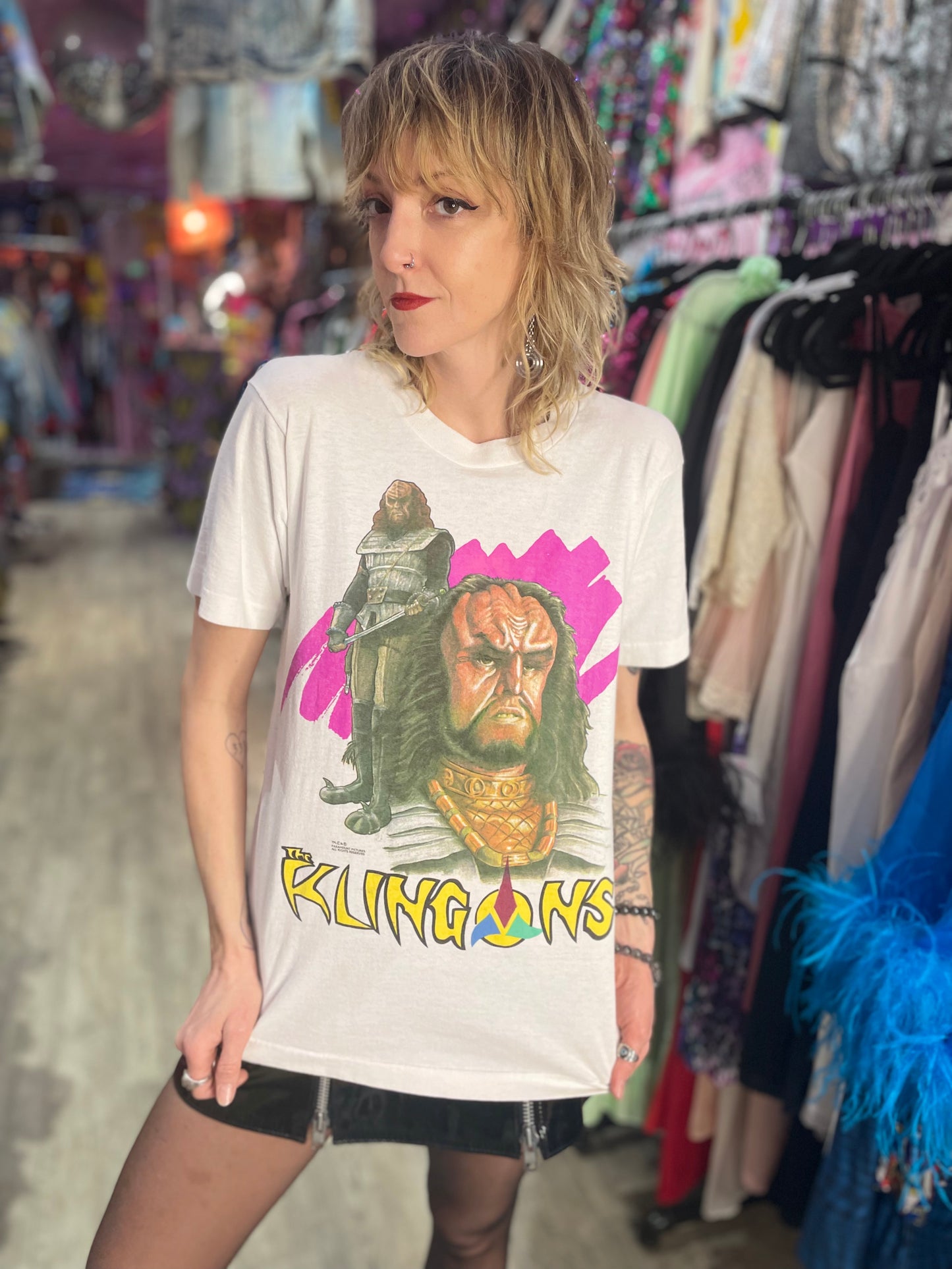 Vintage 1991 Klingons T-Shirt - Spark Pretty