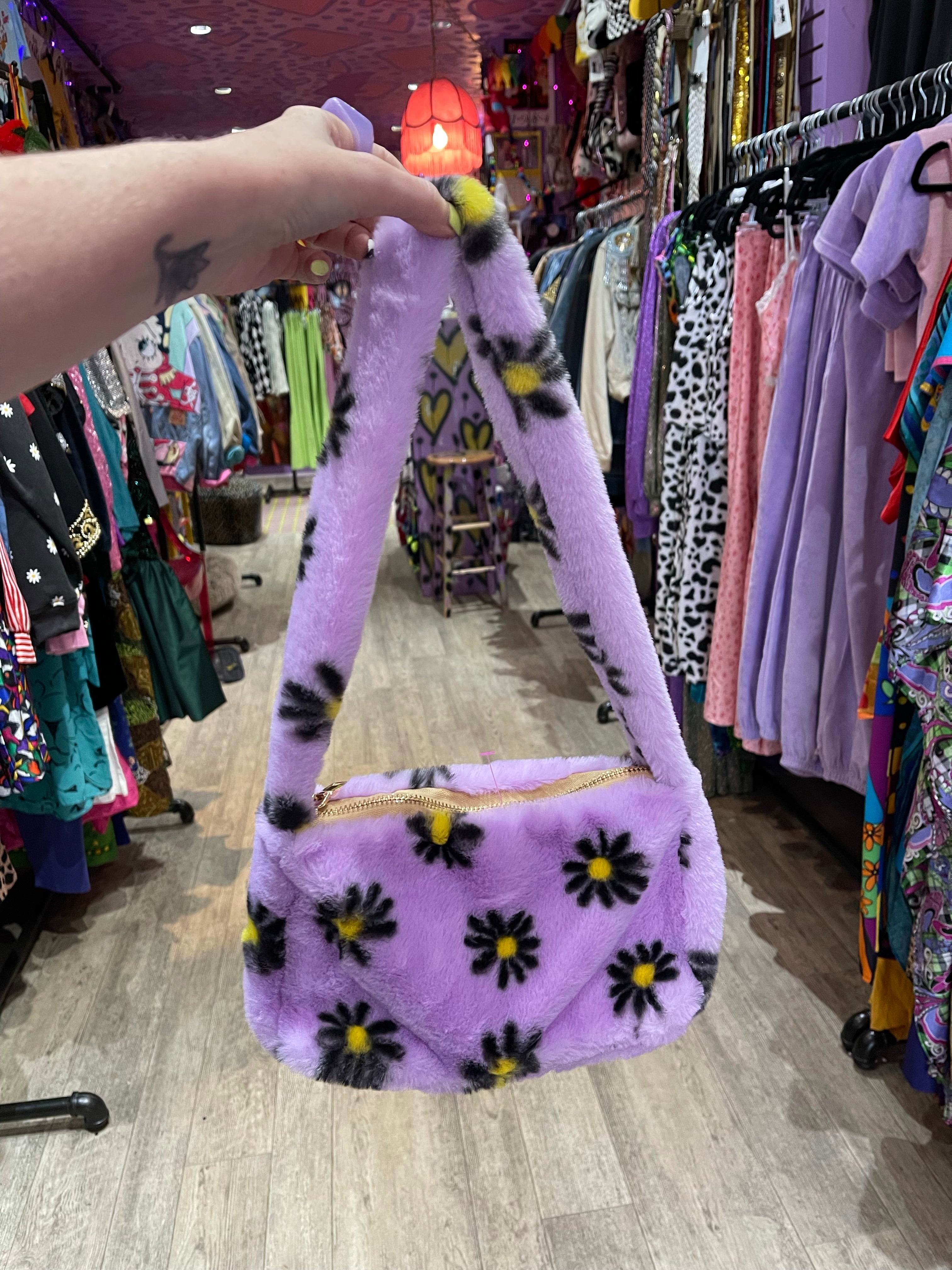 Flower discount fluffy bag