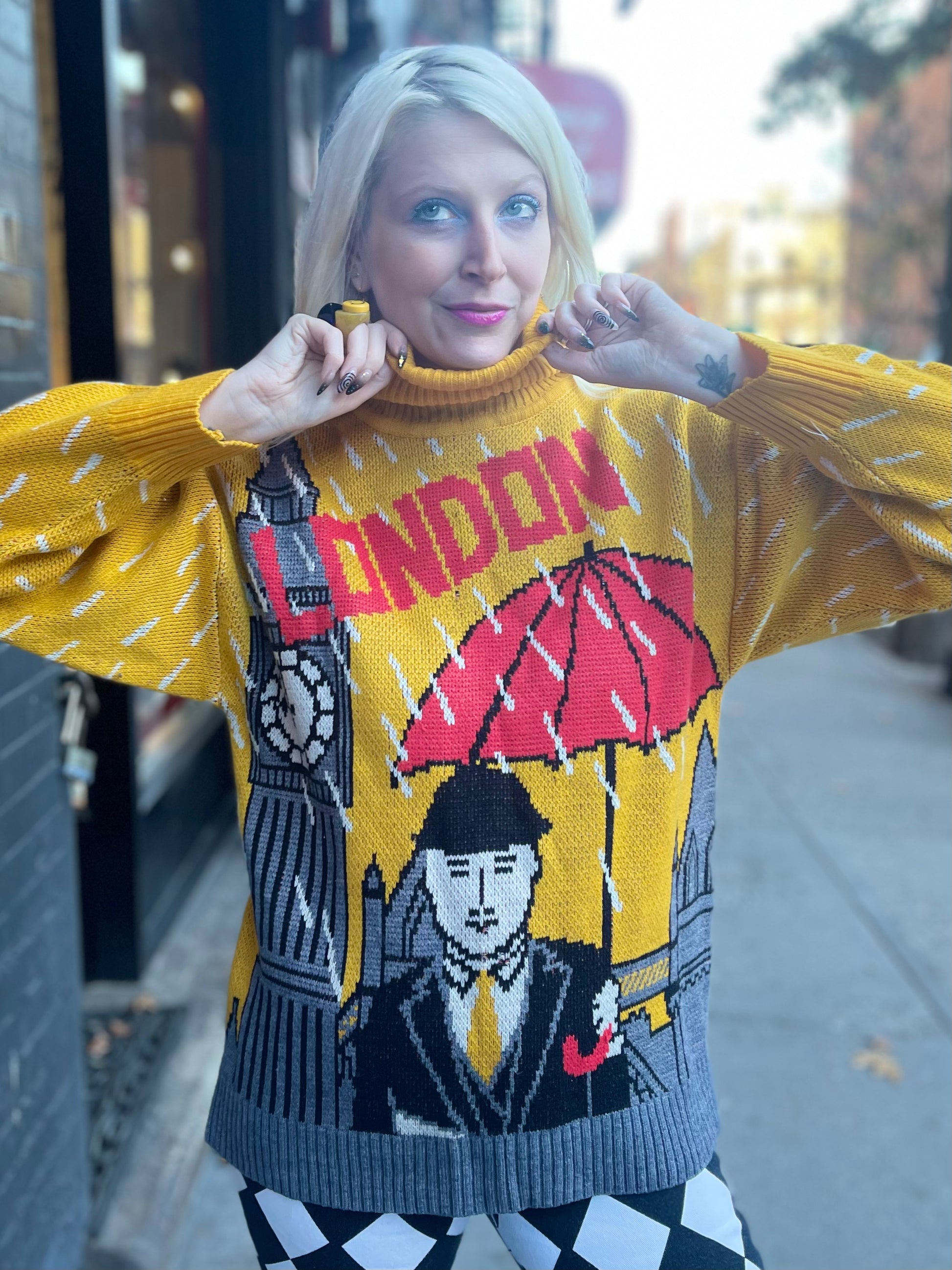 Vintage 80s London Sweater Spark Pretty