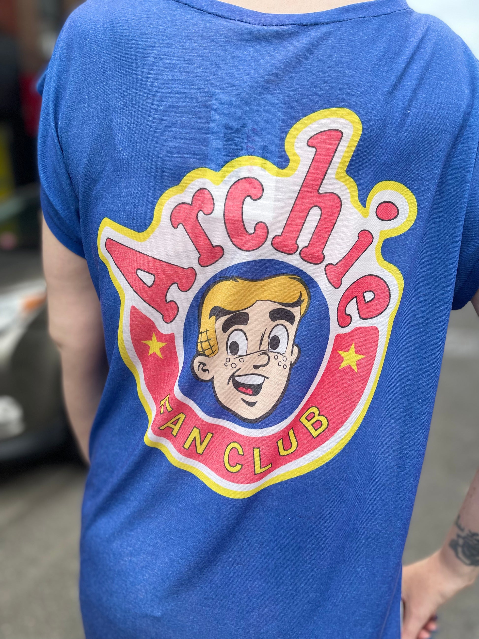 Vintage 80s Blue Archie T-shirt - Spark Pretty