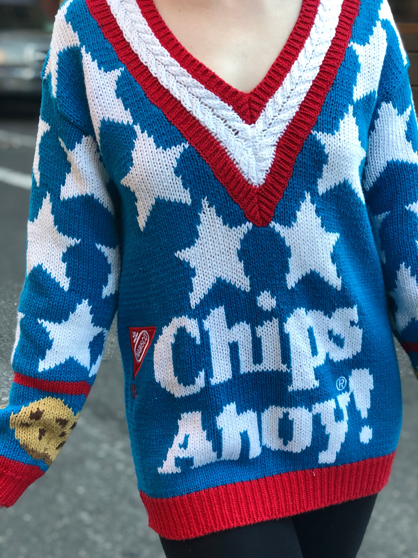 Vintage 90s Chips Ahoy Cookie Sweater - Spark Pretty