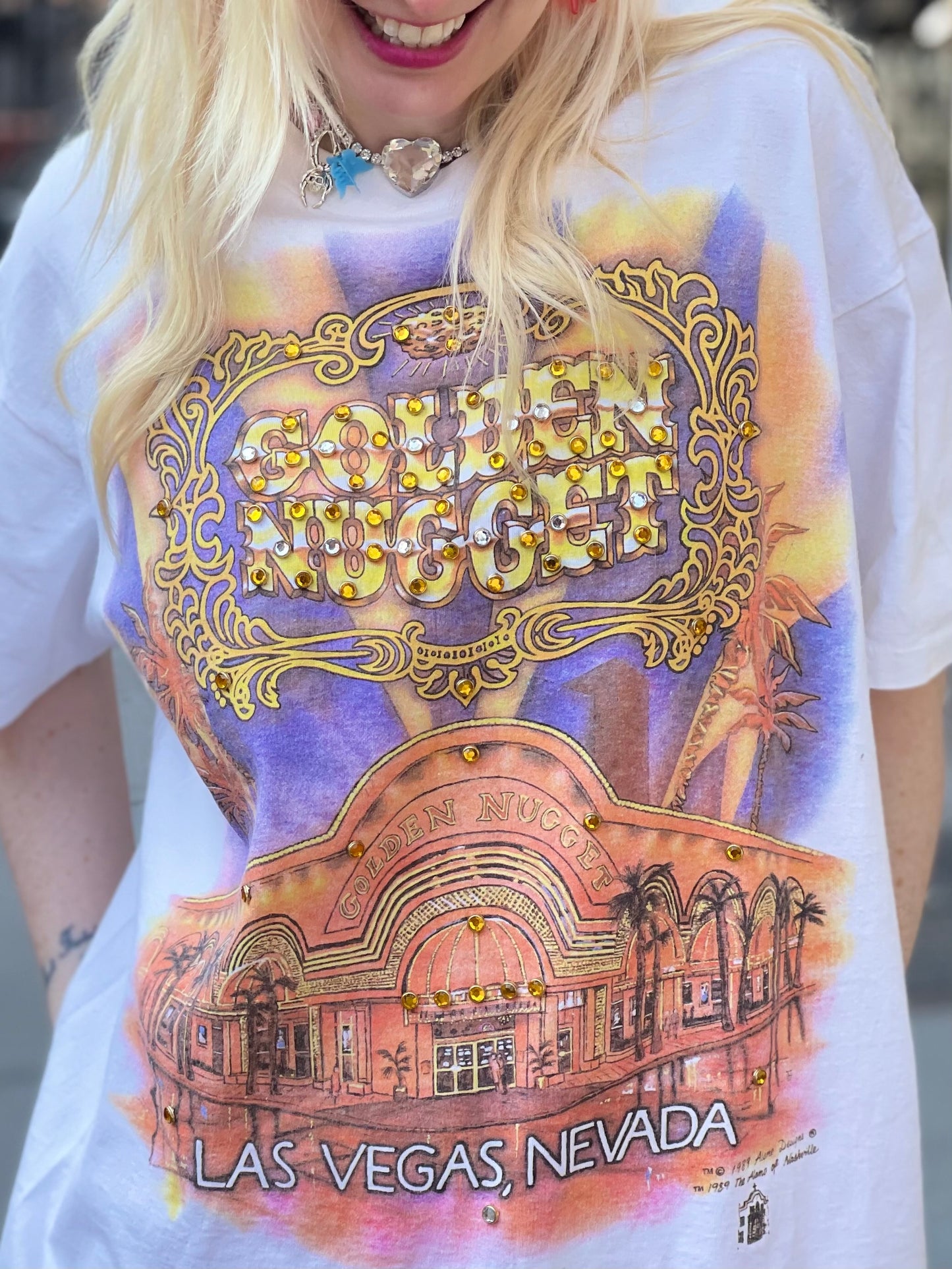 Vintage 1989 Golden Nugget Casino T-shirt - Spark Pretty