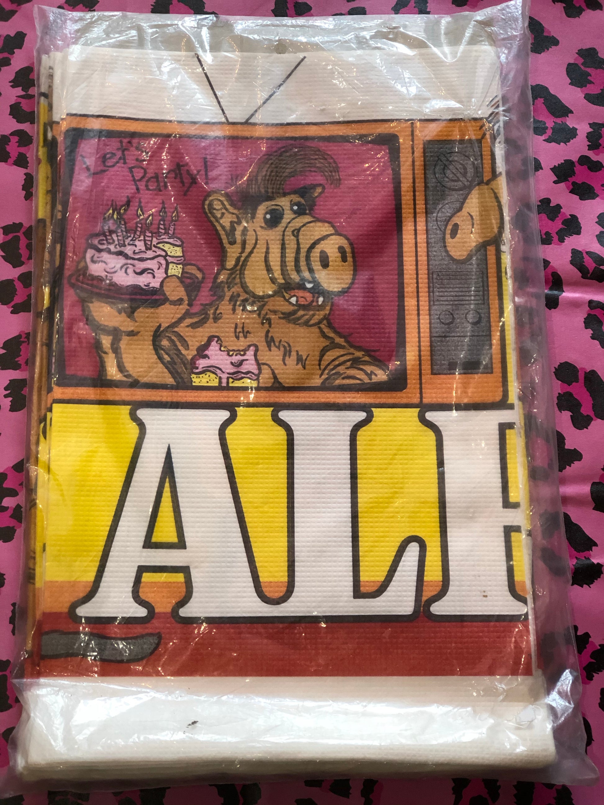 Vintage 80s Original ALF Paper Tablecloth - Spark Pretty