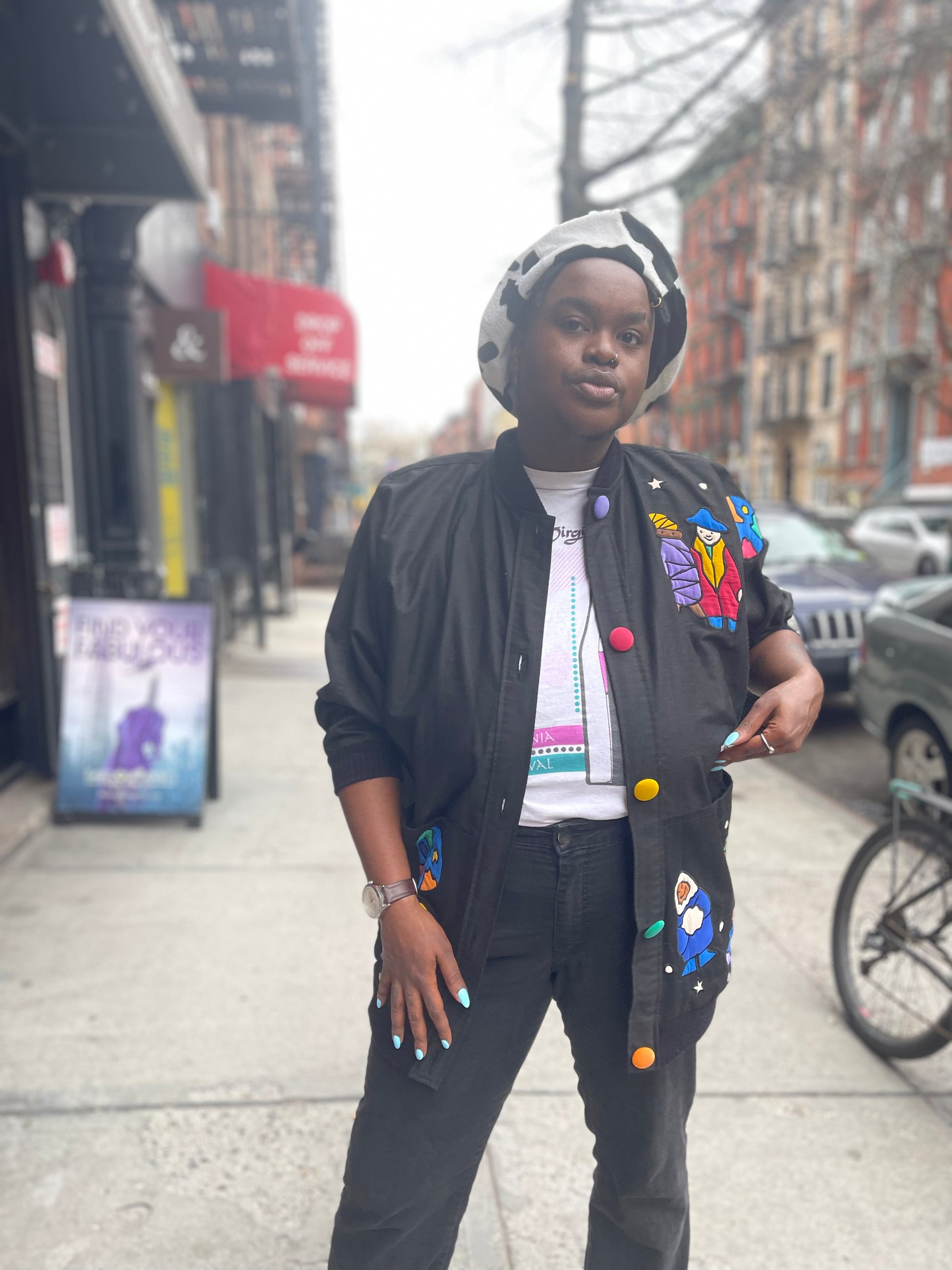 Vintage 80s Colorful Silk People of the World Patchwork Avant Vintage 80s Colorful Silk People of the World Patchwork Avant