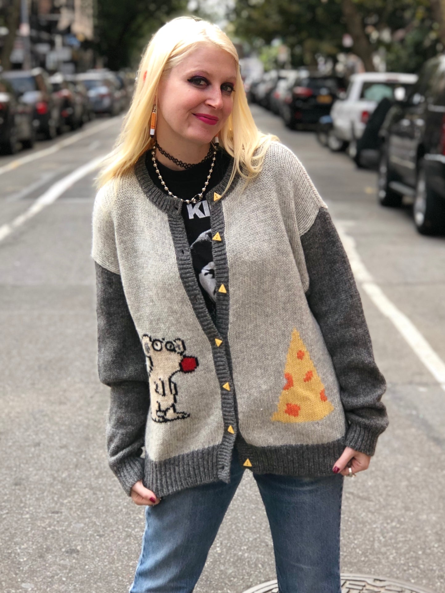 Vintage 80s Mouse Sweater - Spark Pretty