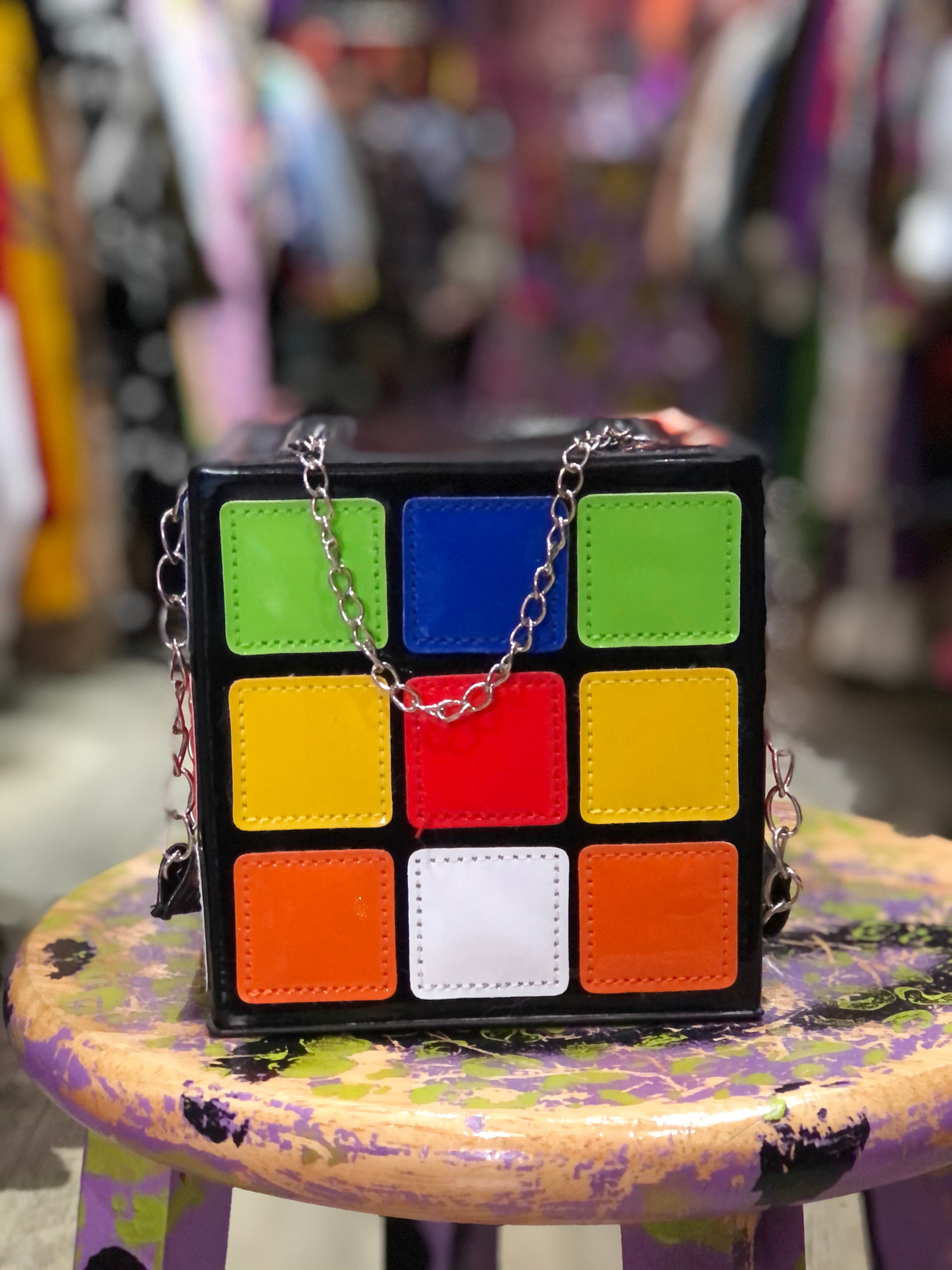 Vintage Y2K Rubix Cube Purse Spark Pretty