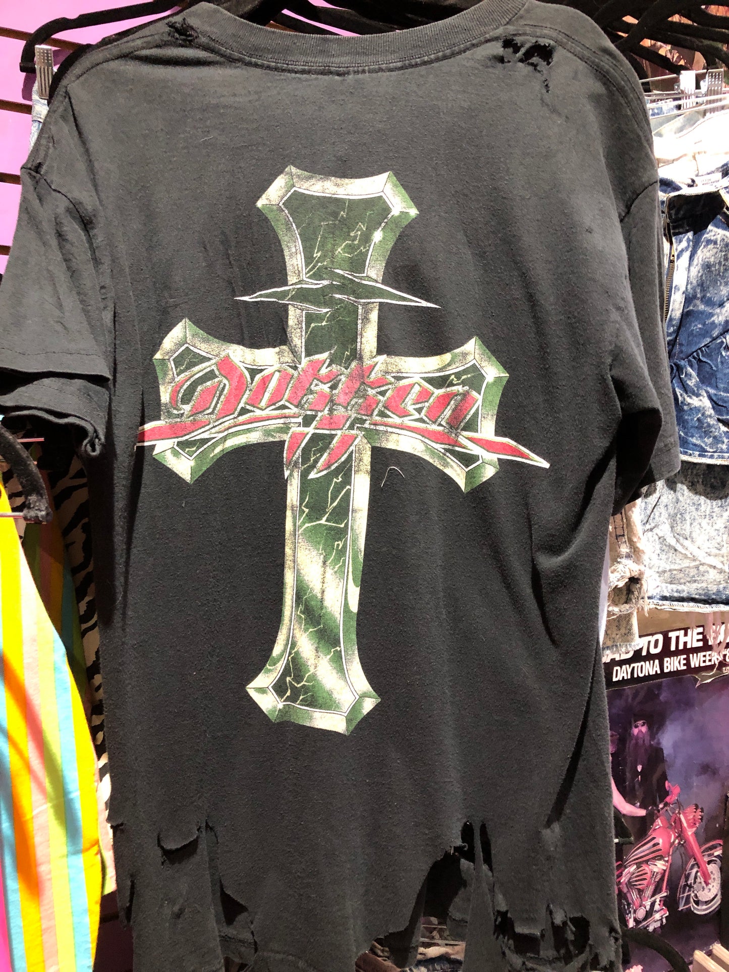 Vintage 90s Dokken shredded and thrashed T-shirt - Spark Pretty