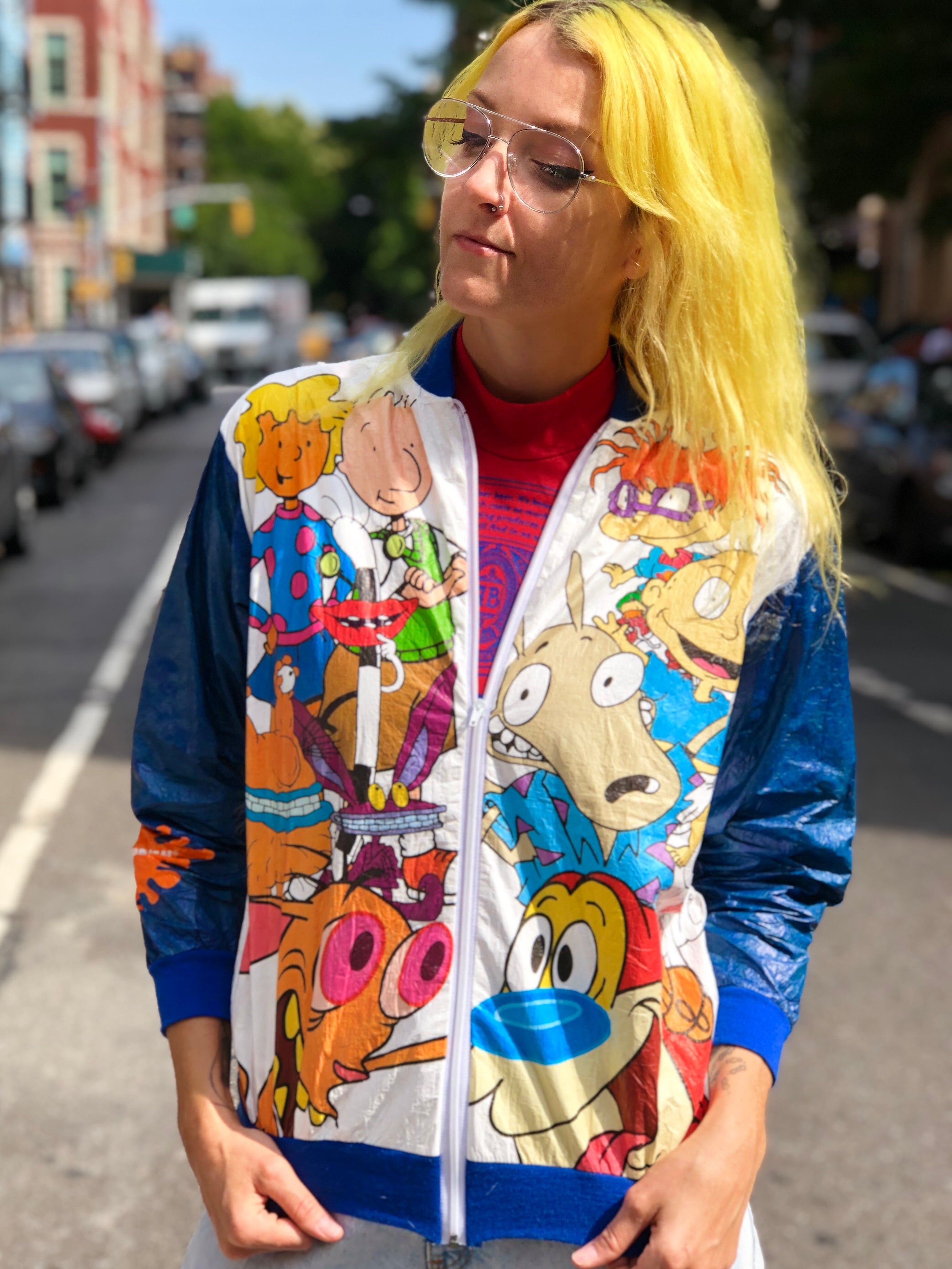 90s hot sale cartoon windbreaker