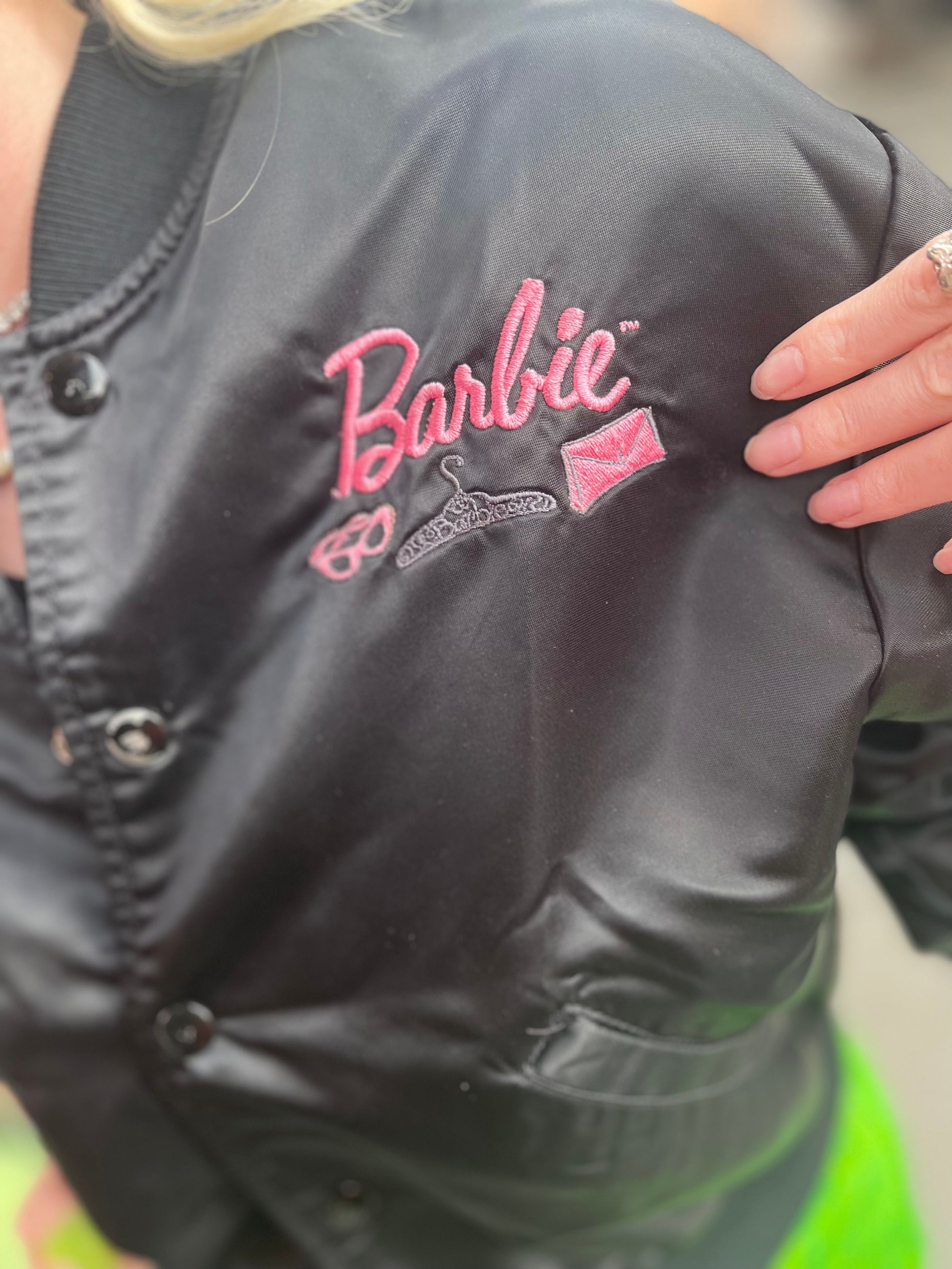 Vintage 80s Barbie Bomber Jacket - Spark Pretty