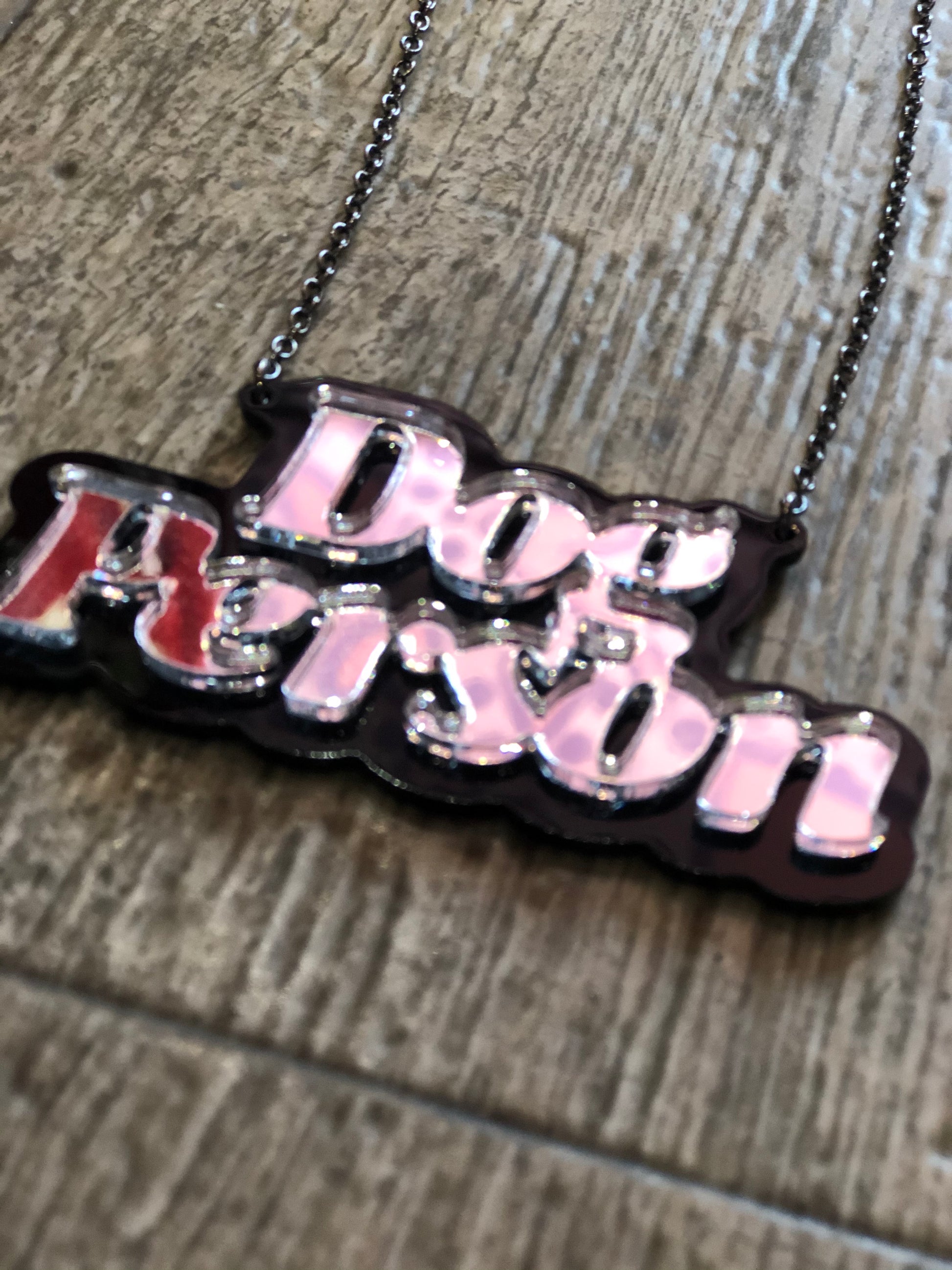 Dog Person Acrylic Necklace by Gumball Poodle - Spark Pretty