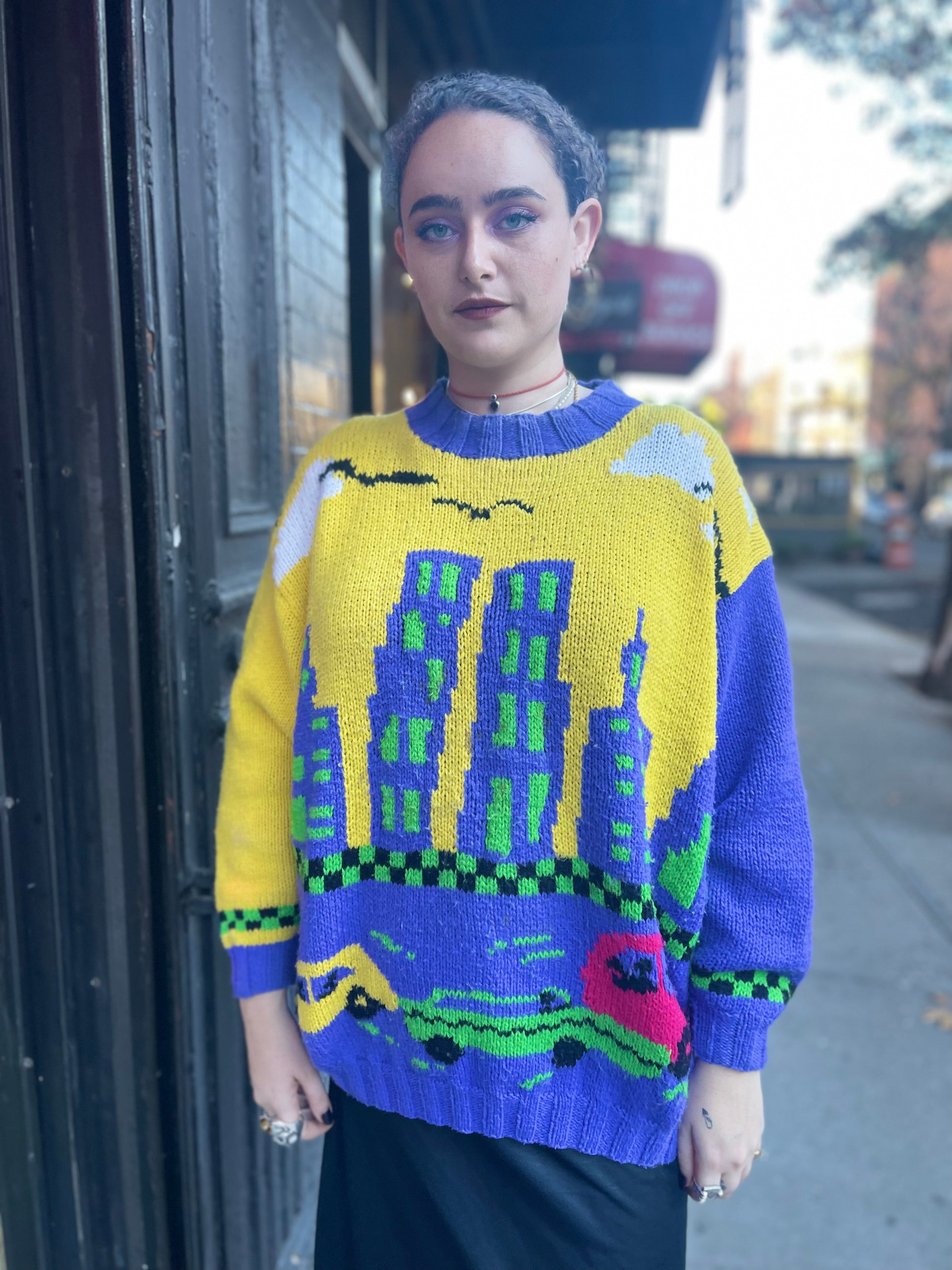 Vintage 80s New York Sweater - Spark Pretty