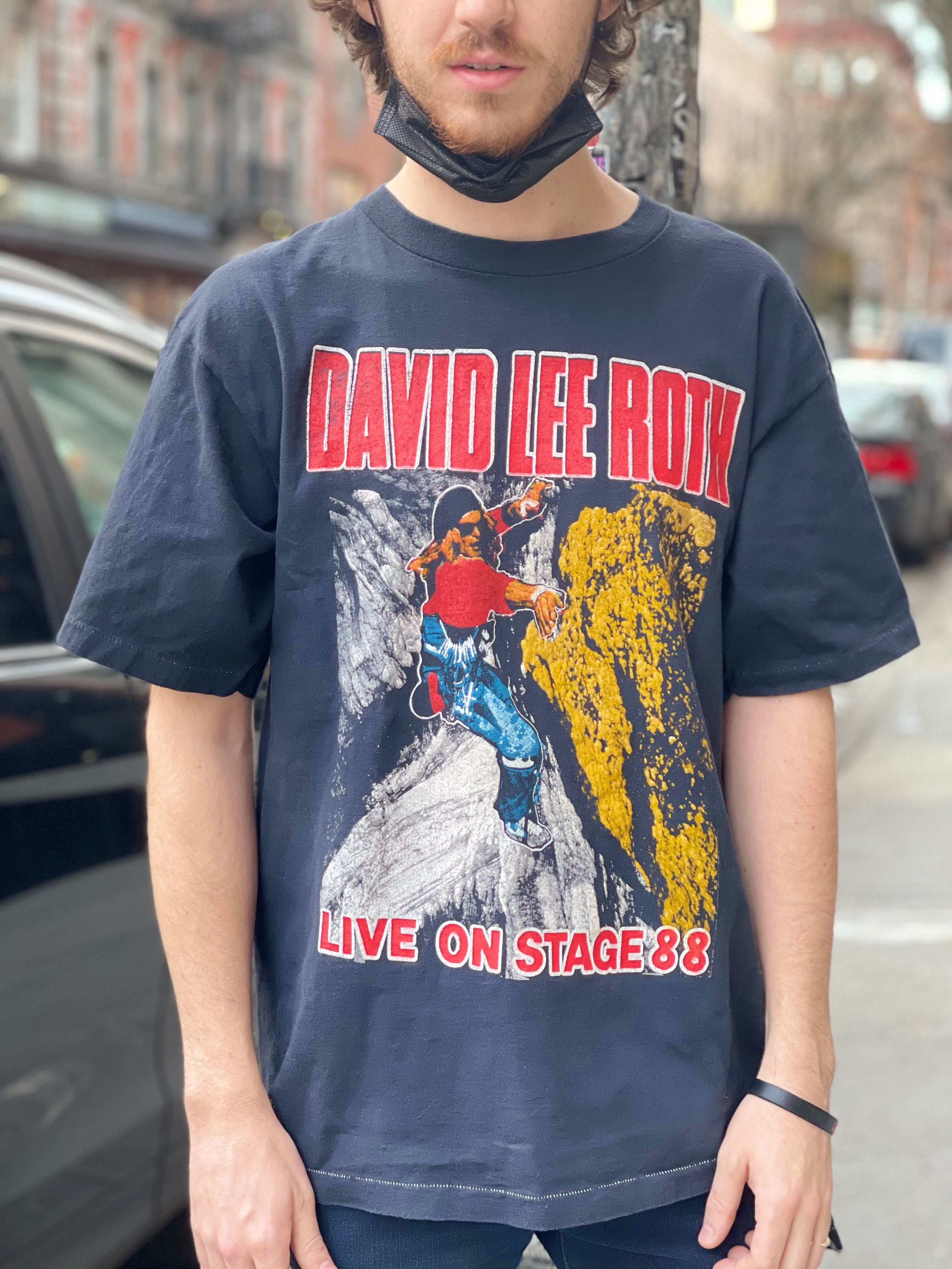 Vintage 1988 David Lee Roth and Poison T-Shirt